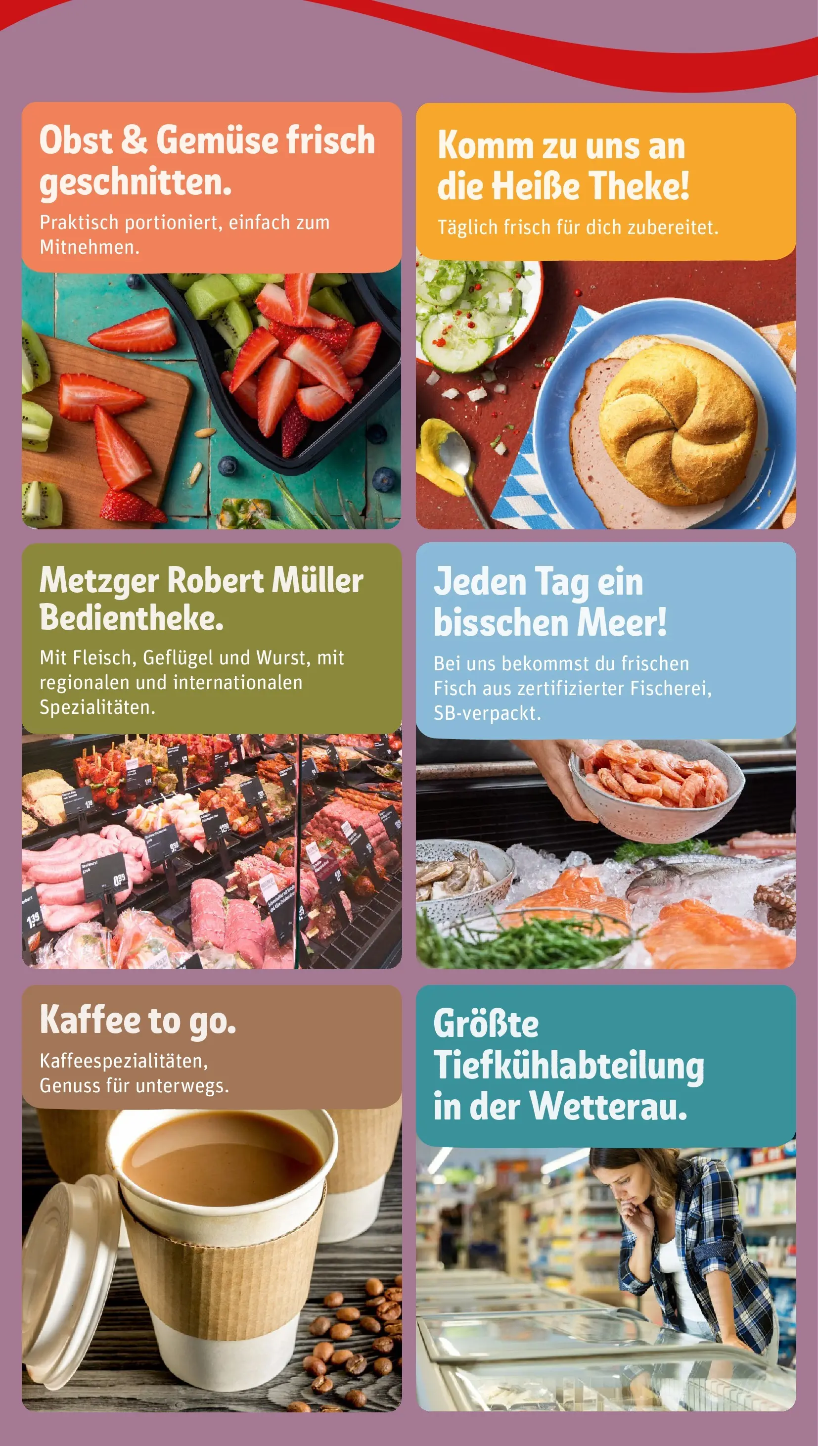 REWE Prospekt ab 16.02.2026 zum Blättern » Angebote | Seite: 2 | Produkte: Theke, Kaffee, Gemüse, Obst