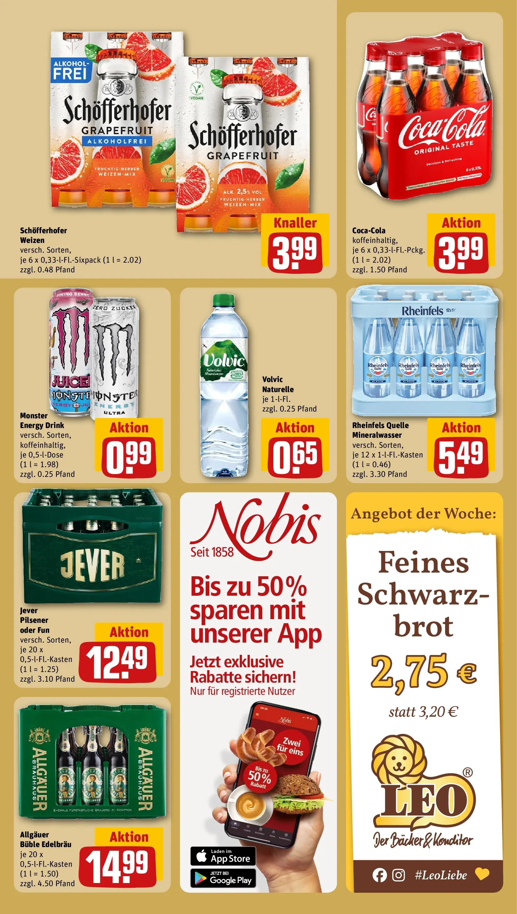 REWE Prospekt ab 16.02.2026 zum Blättern » Angebote | Seite: 20 | Produkte: Mineralwasser, Grapefruit, Zucker, Volvic