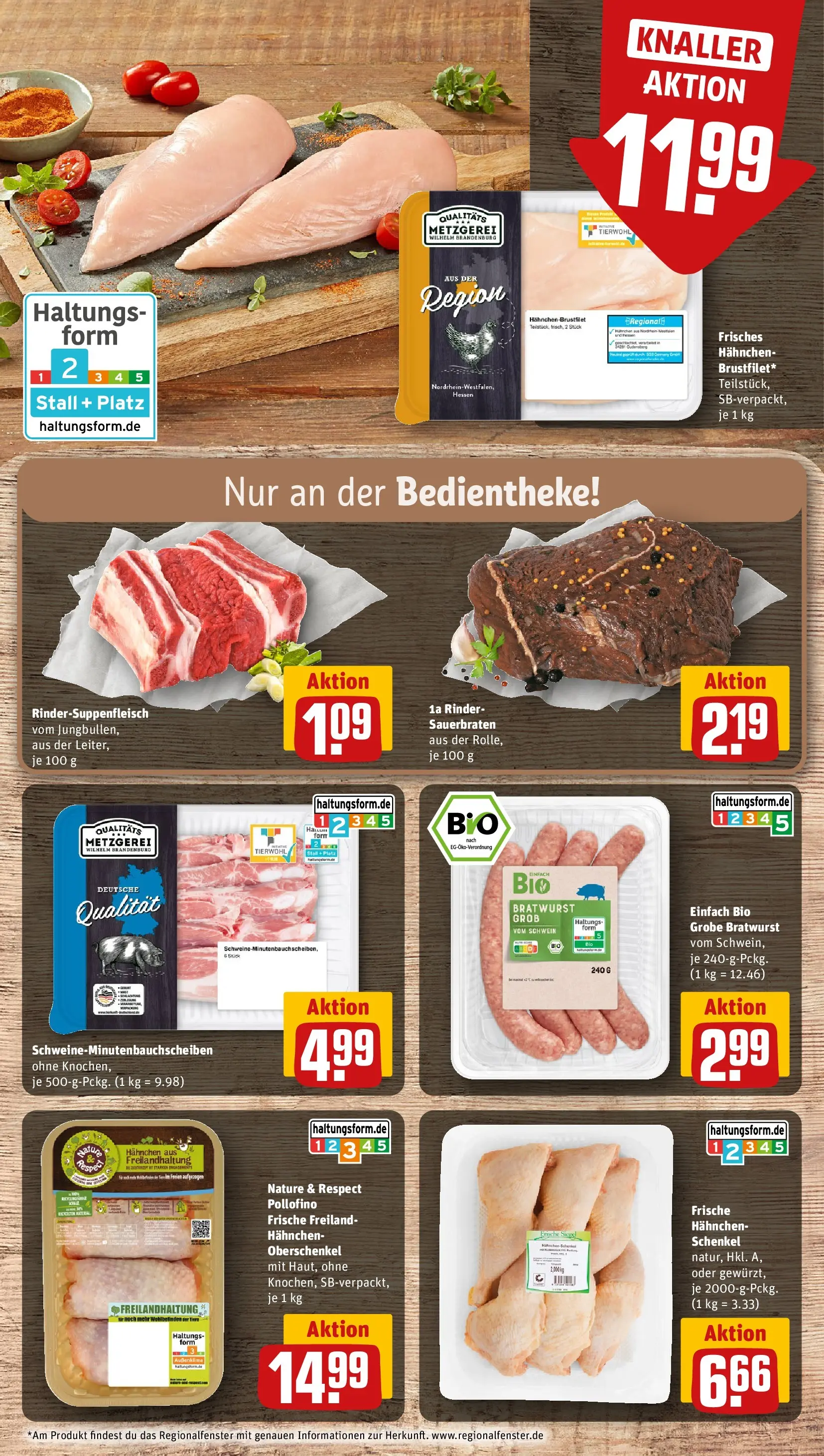 REWE Prospekt ab 16.02.2026 zum Blättern » Angebote | Seite: 14 | Produkte: Hahnchen, Bratwurst