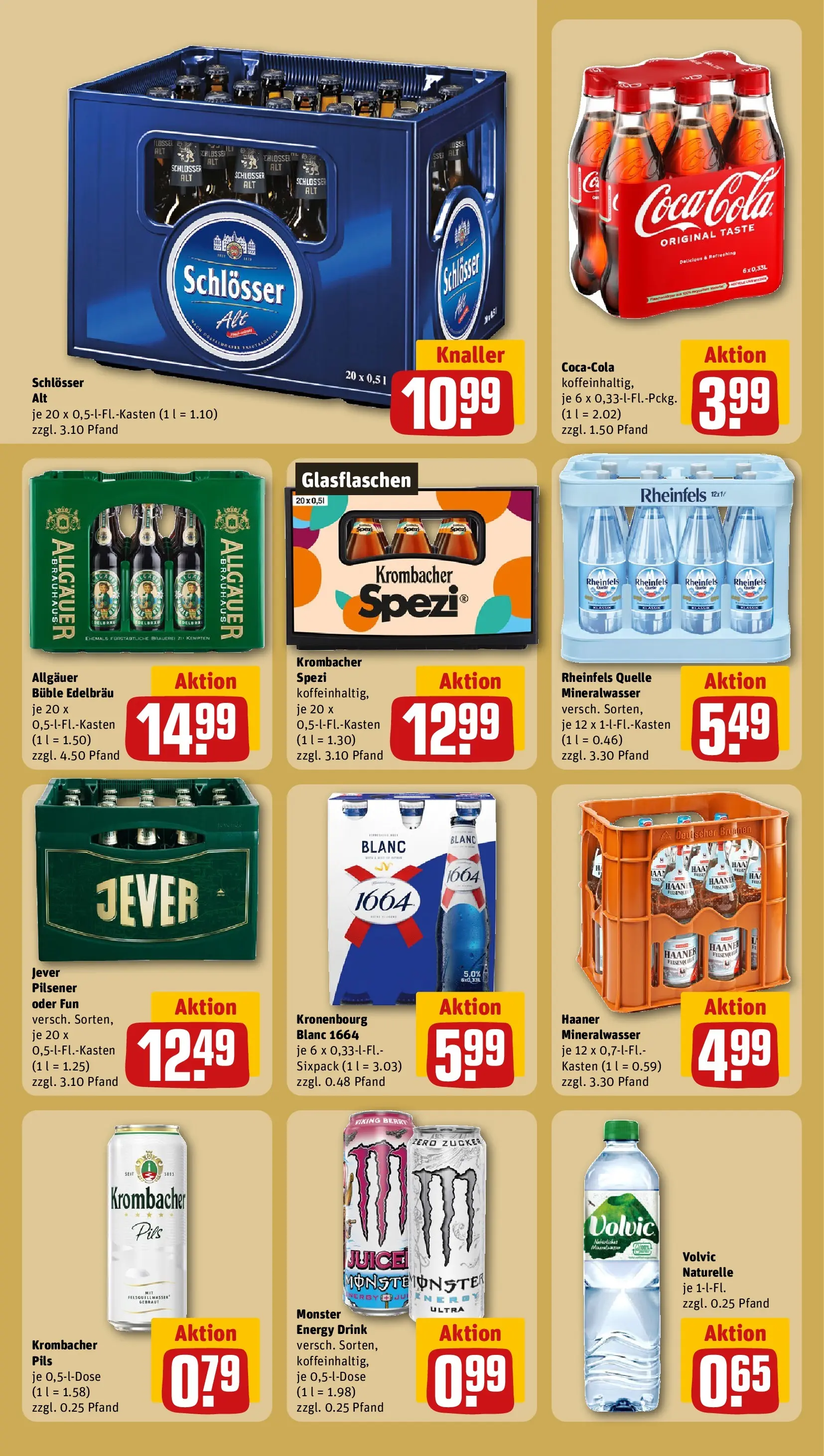 REWE Prospekt ab 16.02.2026 zum Blättern » Angebote | Seite: 20 | Produkte: Energy, Krombacher, Volvic, Rheinfels quelle