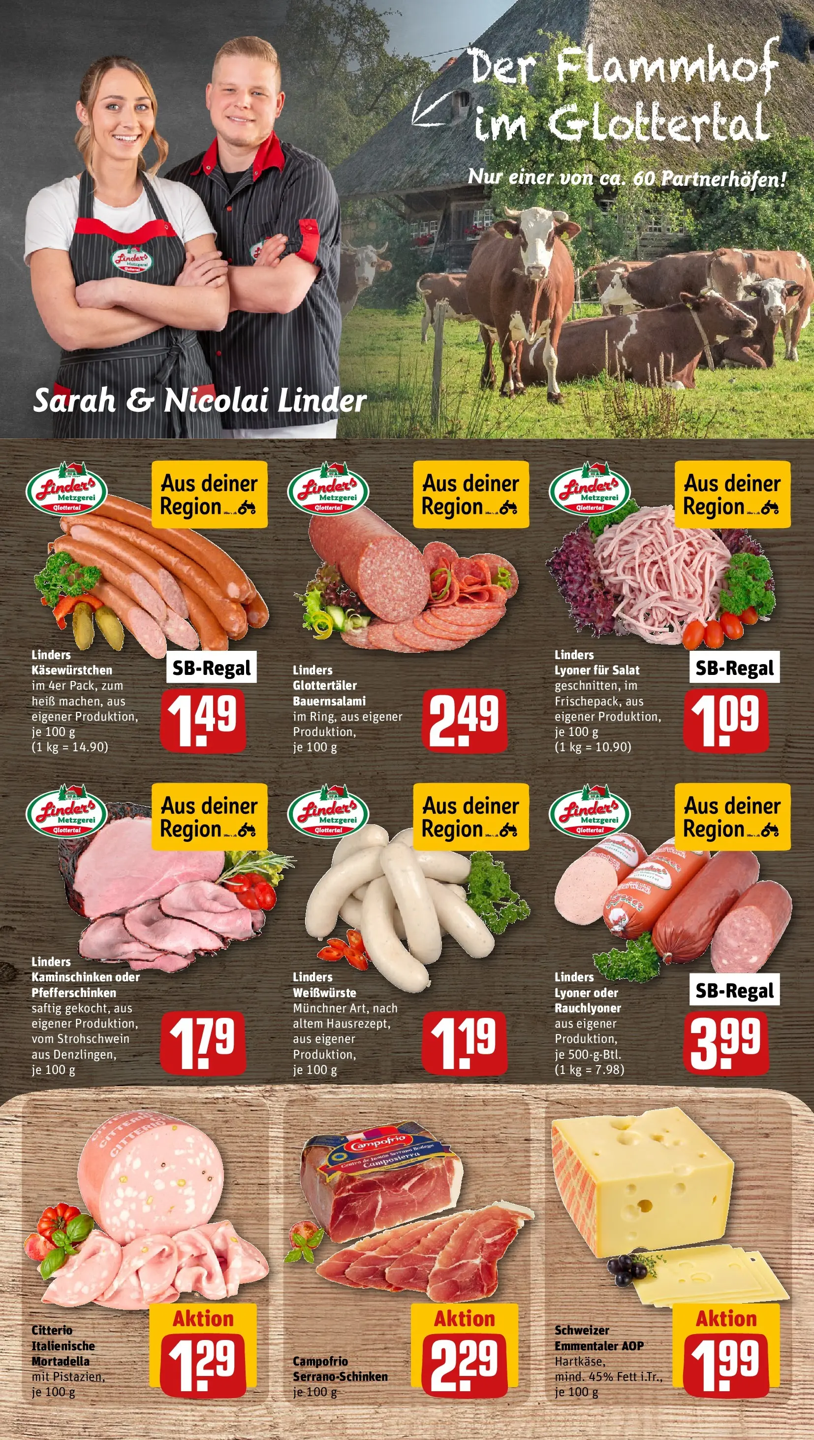 REWE Prospekt ab 16.02.2026 zum Blättern » Angebote | Seite: 13 | Produkte: Salami, Salat