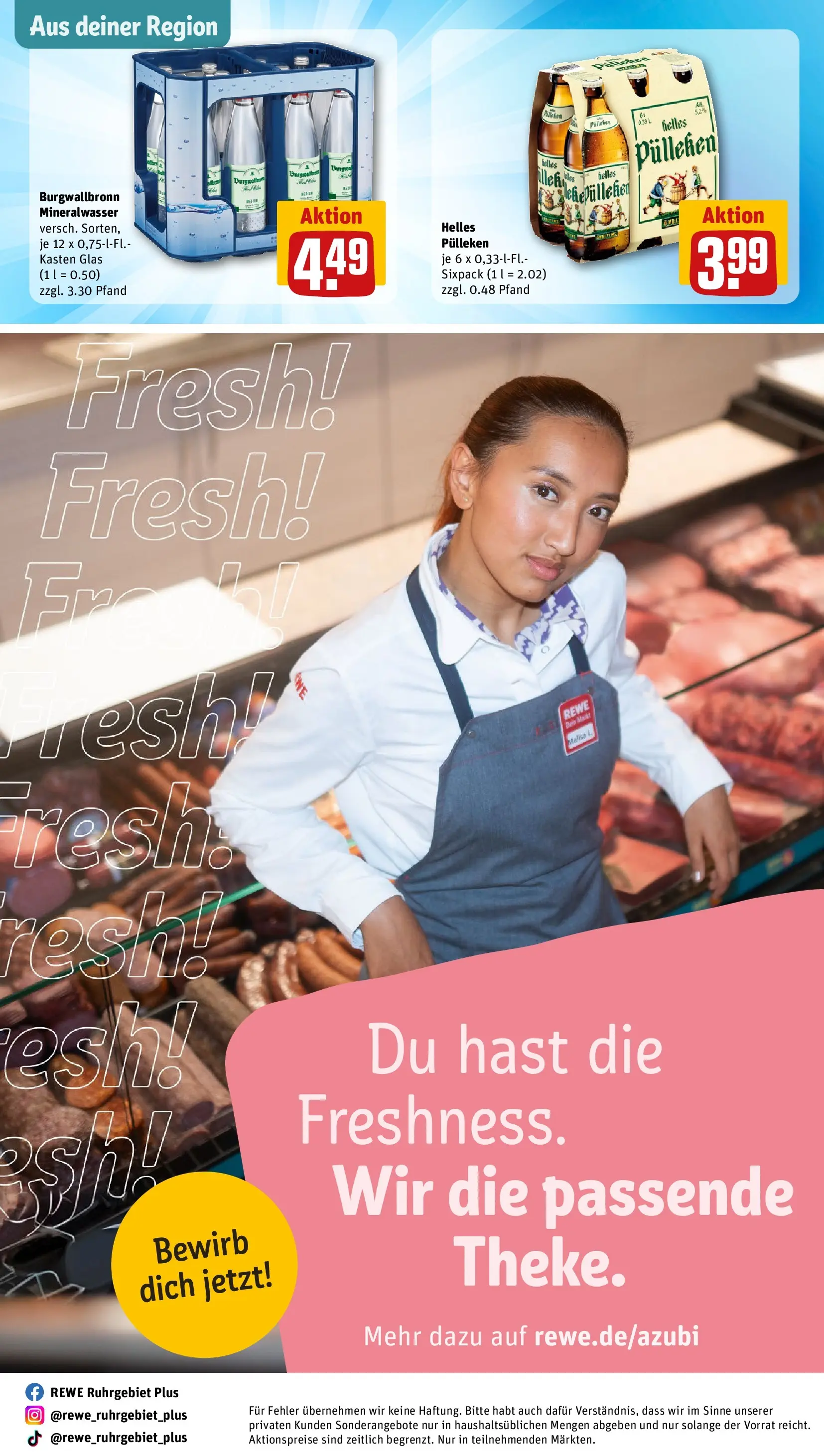 REWE Prospekt ab 16.02.2026 zum Blättern » Angebote | Seite: 30 | Produkte: Helles pulleken, Mineralwasser