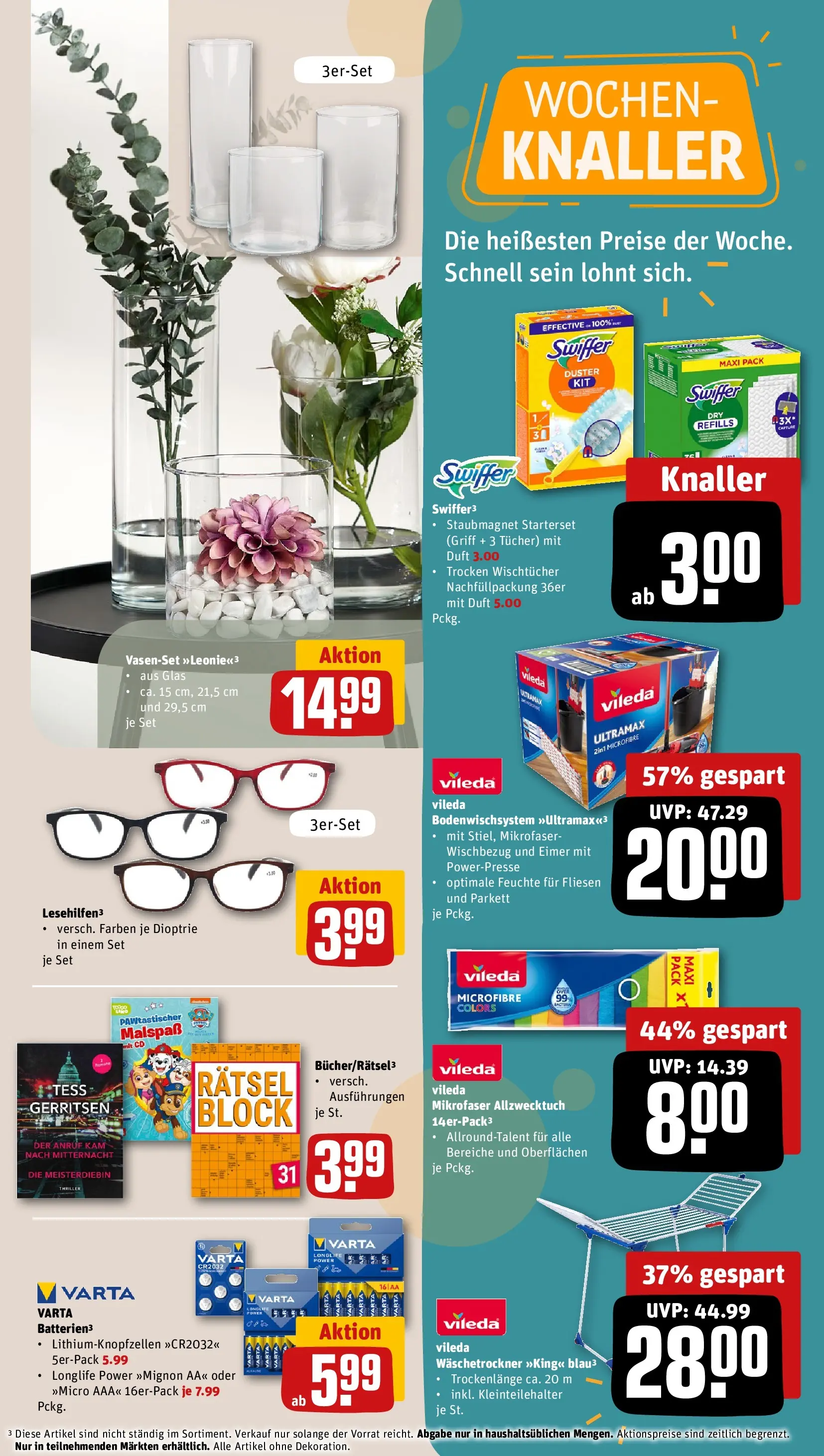 REWE Prospekt ab 16.02.2026 zum Blättern » Angebote | Seite: 33 | Produkte: Vase, Duft, Swiffer