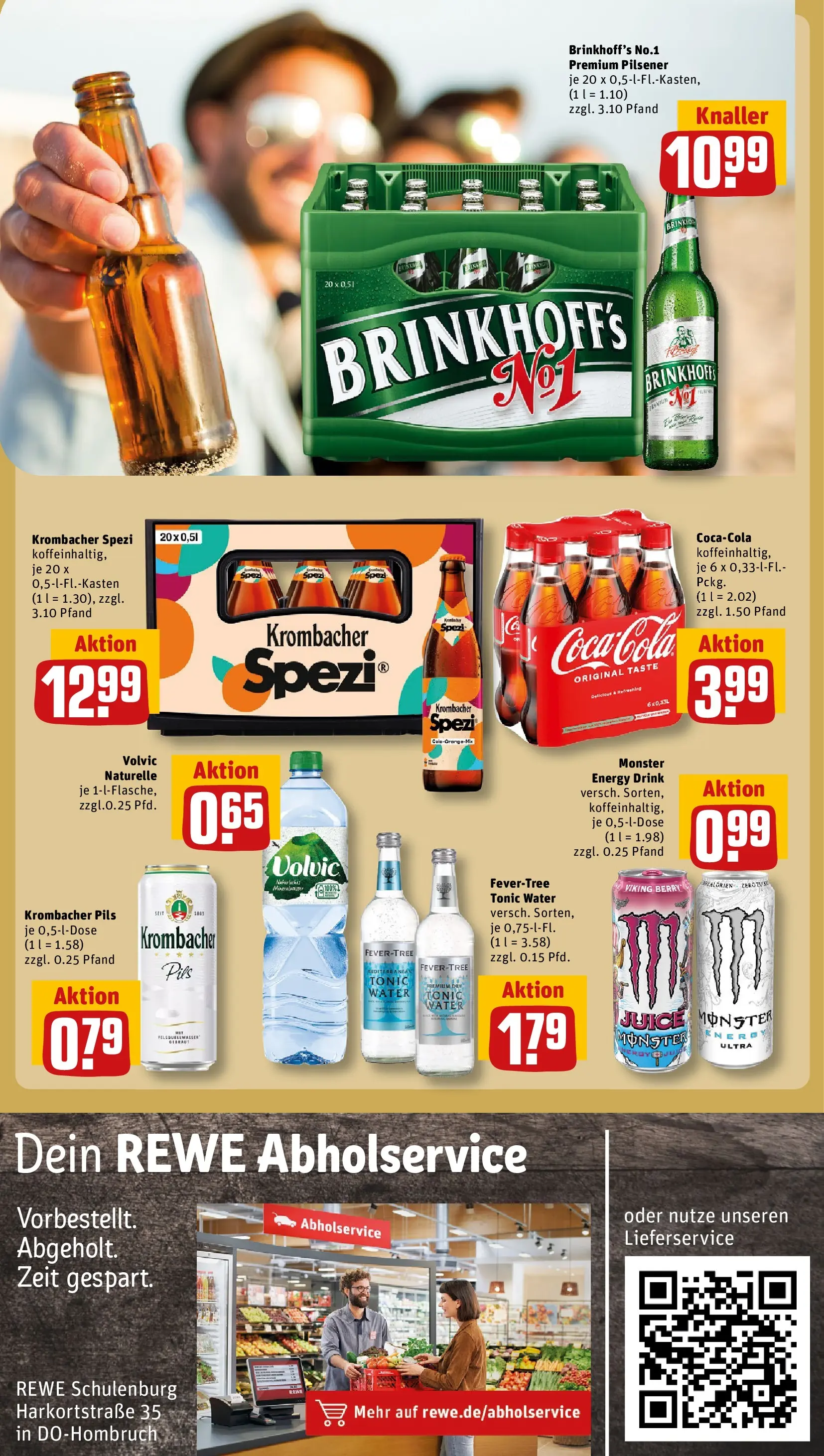 REWE Prospekt ab 16.02.2026 zum Blättern » Angebote | Seite: 22 | Produkte: Energy, Pils, Krombacher, Volvic