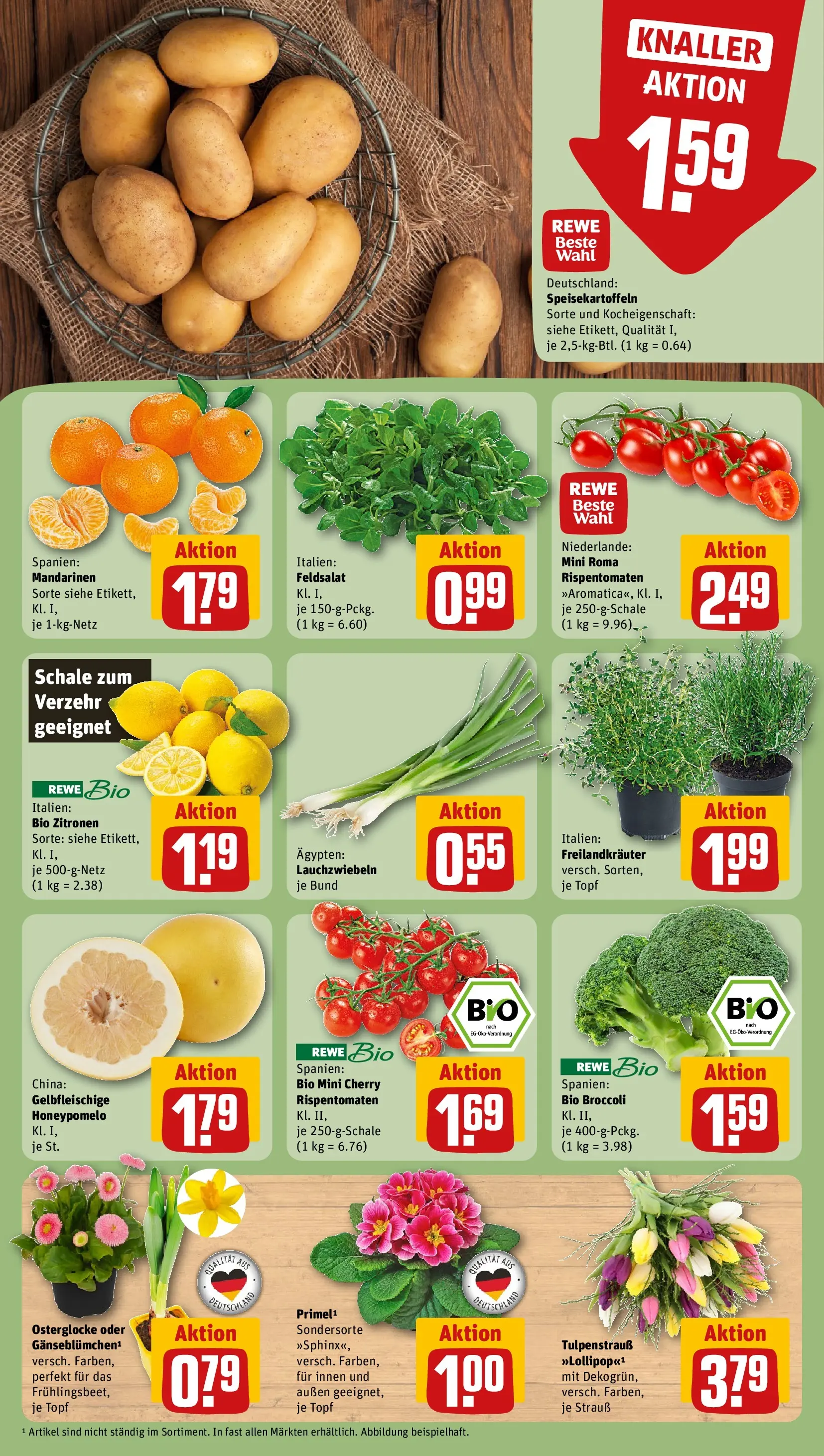 REWE Prospekt ab 16.02.2026 zum Blättern » Angebote | Seite: 9 | Produkte: Mandarinen, Zitronen