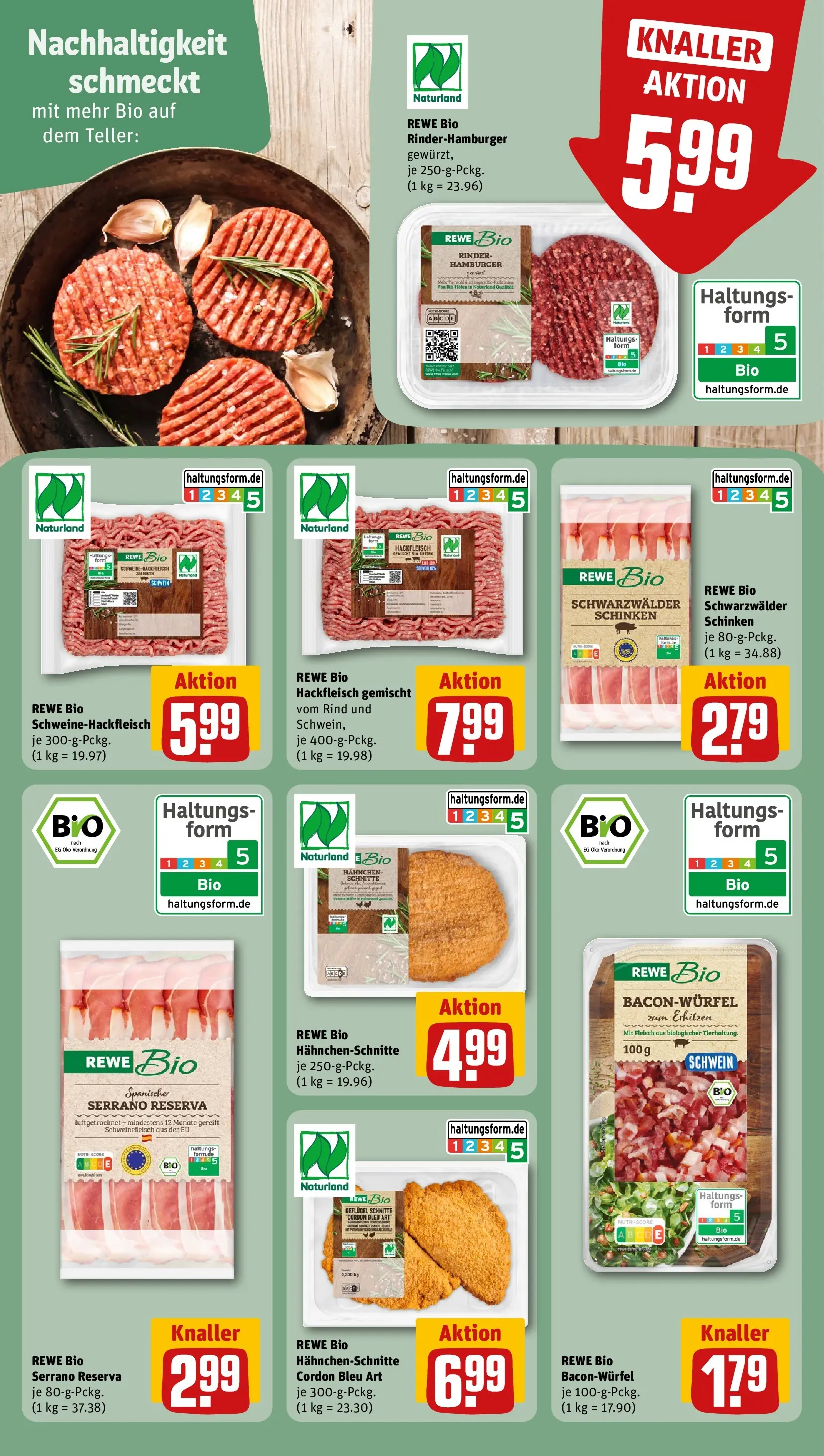 REWE Prospekt ab 16.02.2026 zum Blättern » Angebote | Seite: 15 | Produkte: Hahnchen, Schinken, Schweinefleisch, Fleisch