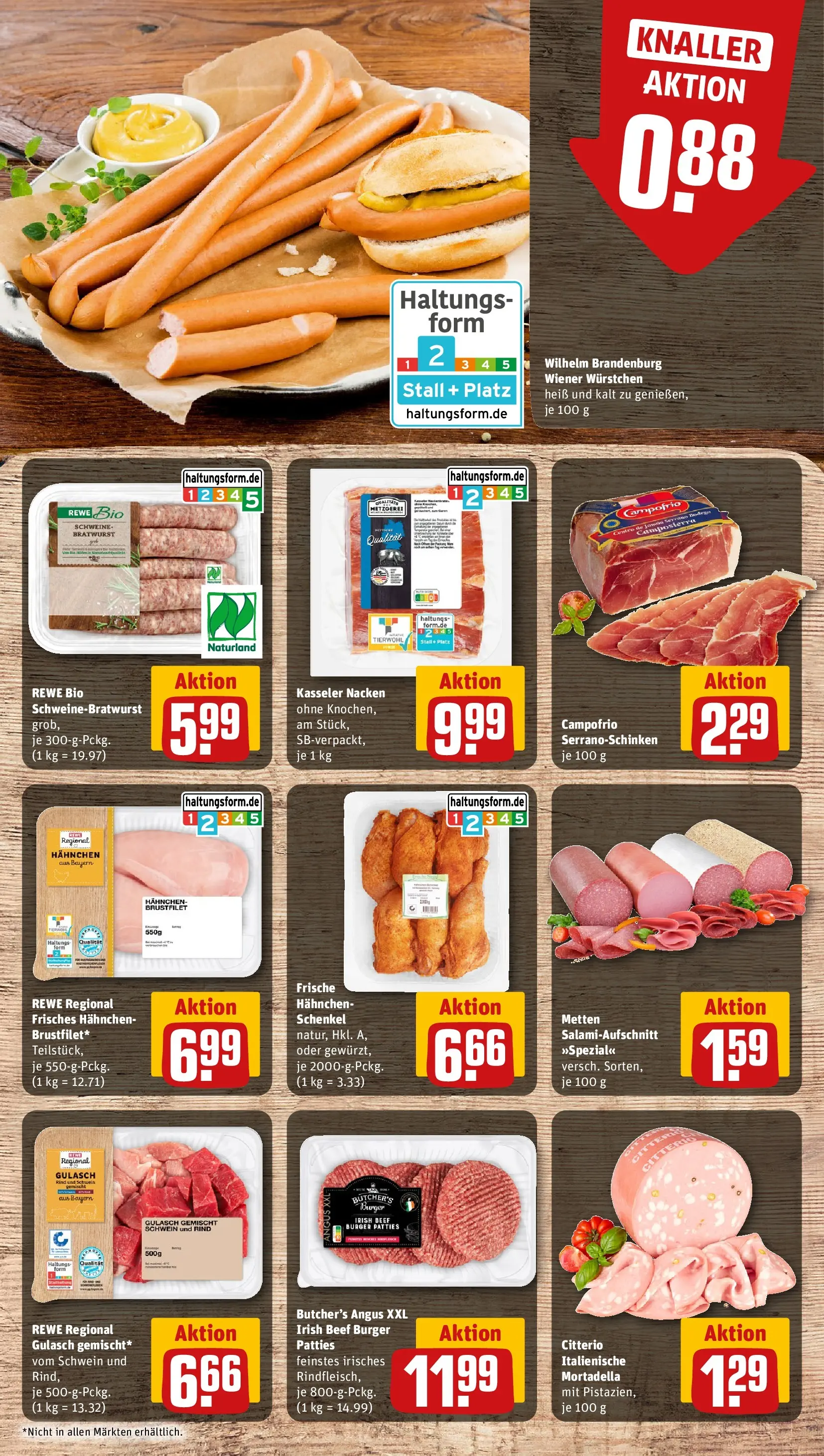 REWE Prospekt ab 16.02.2026 zum Blättern » Angebote | Seite: 10 | Produkte: Hahnchen, Wiener wurstchen, Bratwurst, Burger