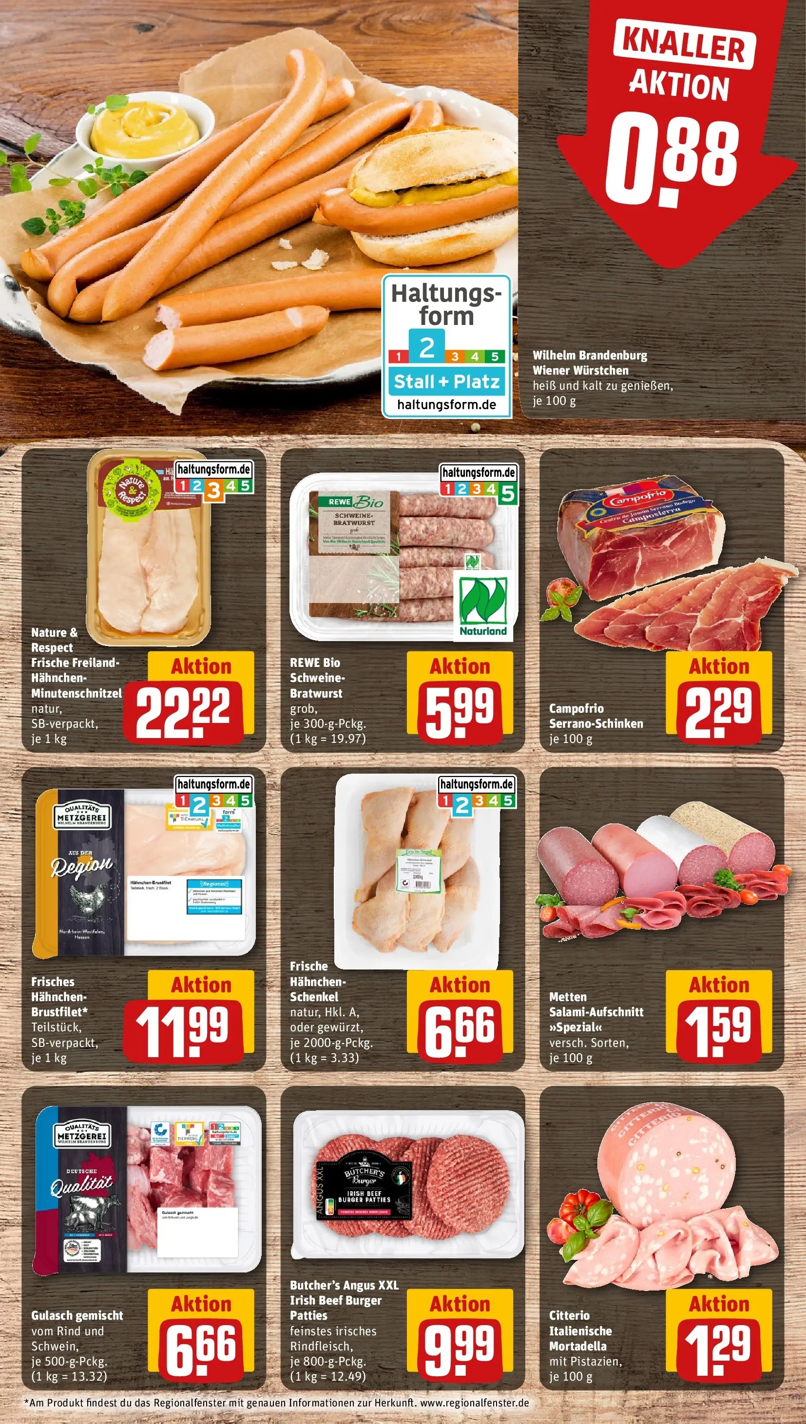 REWE Prospekt ab 16.02.2026 zum Blättern » Angebote | Seite: 10 | Produkte: Hahnchen, Bratwurst, Burger, Rindfleisch