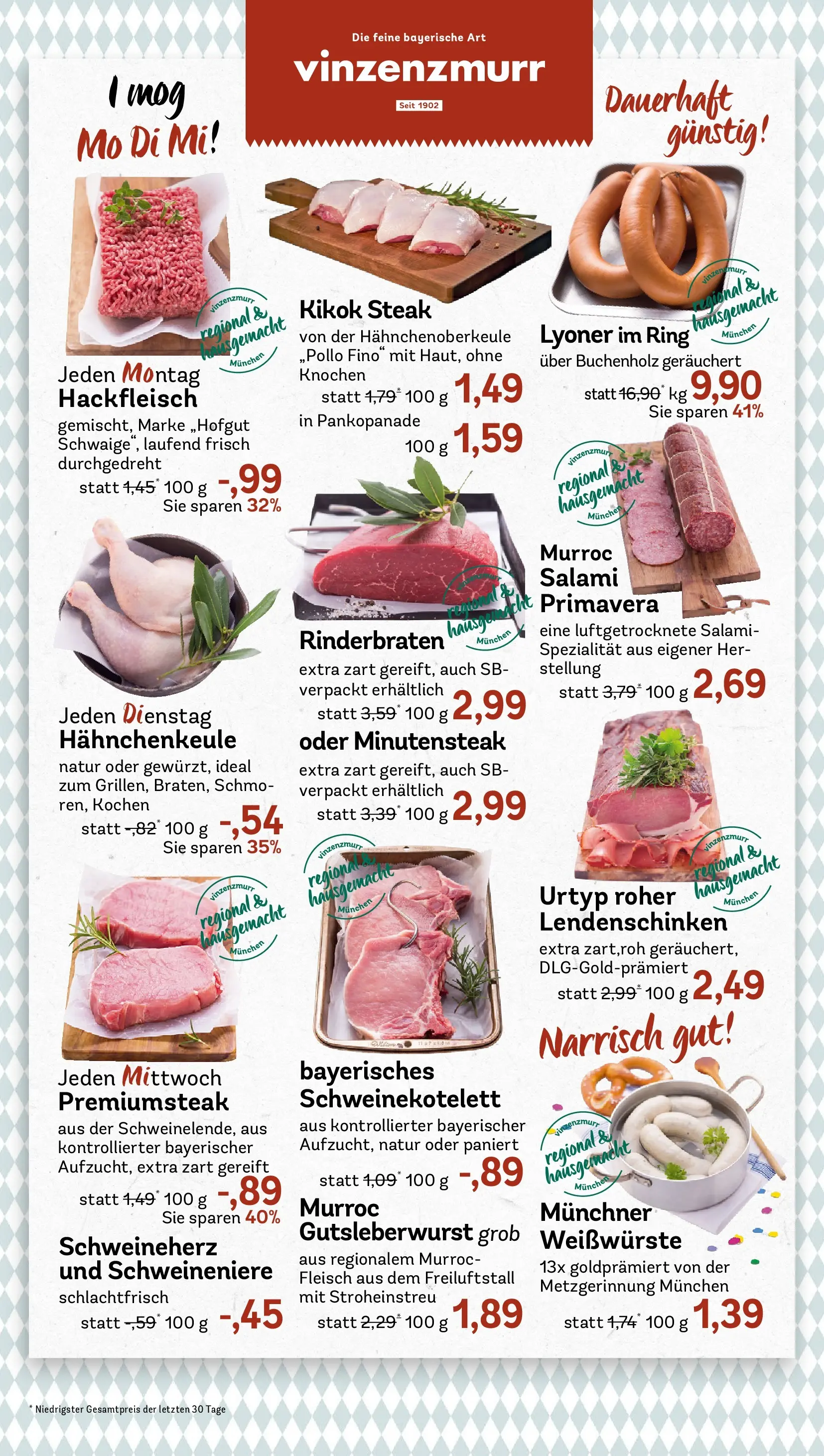 REWE Prospekt ab 16.02.2026 zum Blättern » Angebote | Seite: 10 | Produkte: Rinderbraten, Salami, Steak, Fleisch
