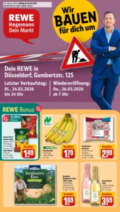 Rewe prospekt Düsseldorf / Eller	 ab 16.02.2026 gültig