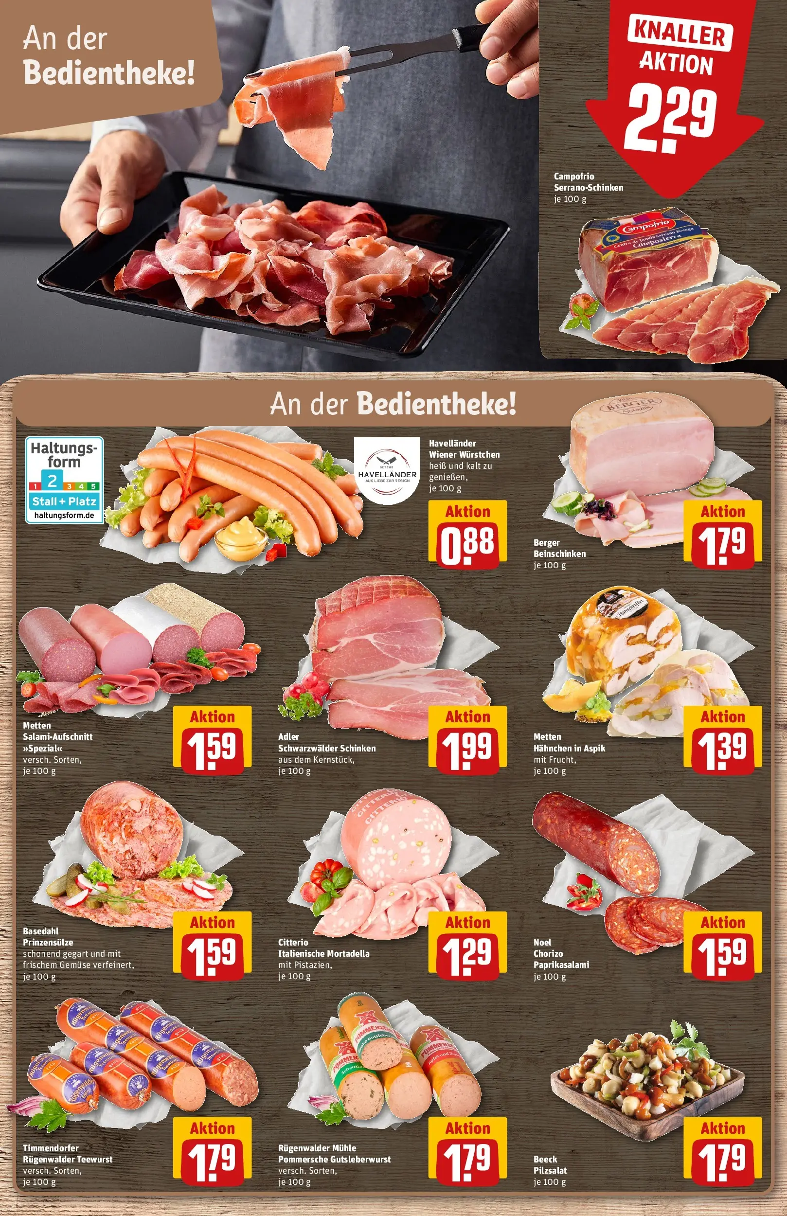 REWE Prospekt ab 16.02.2026 zum Blättern » Angebote | Seite: 14 | Produkte: Mühle, Hahnchen, Wiener wurstchen, Schinken