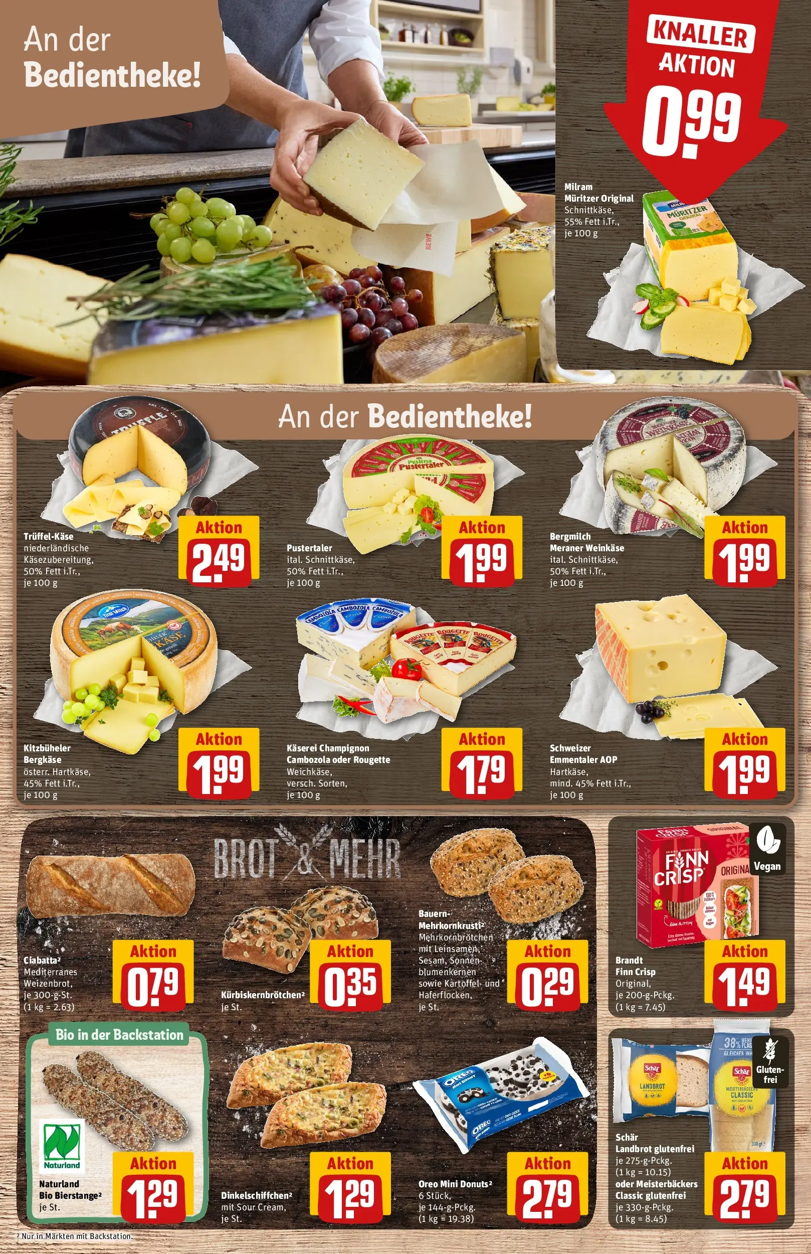 REWE Prospekt ab 16.02.2026 zum Blättern » Angebote | Seite: 17 | Produkte: Donuts, Milram, Brot