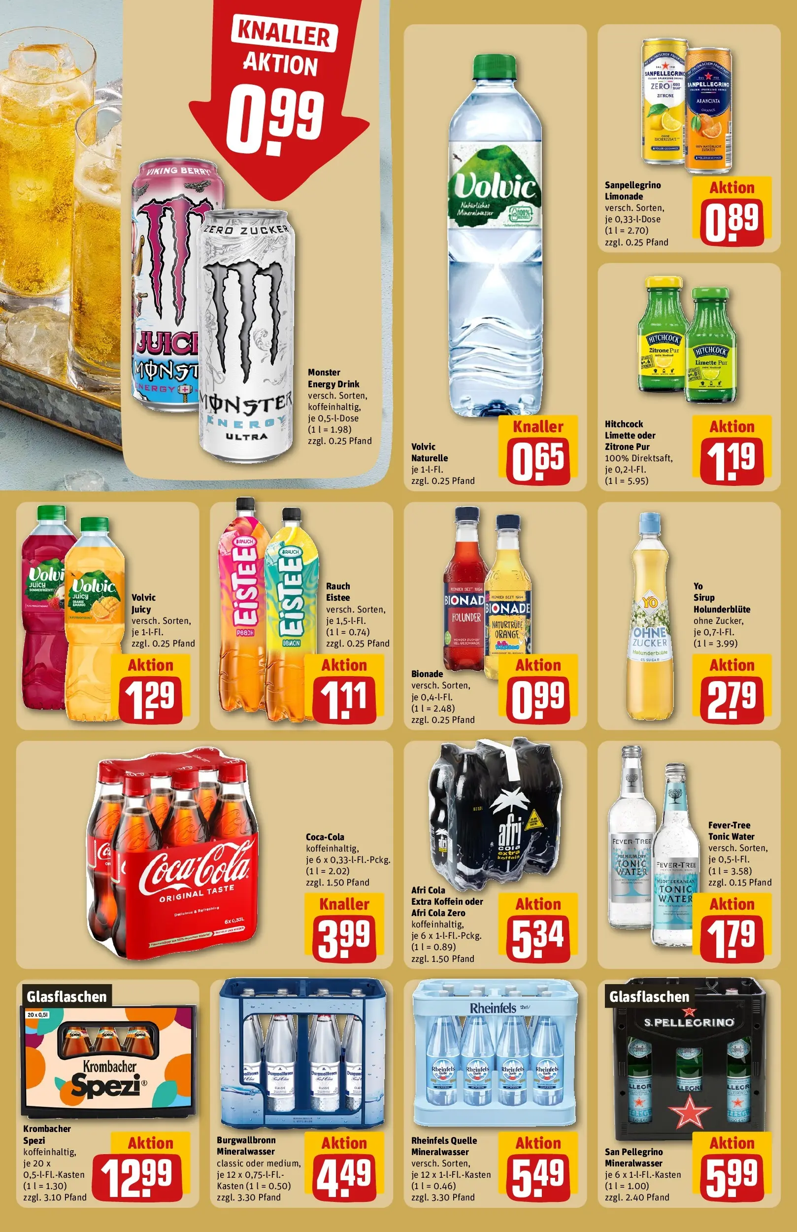 REWE Prospekt ab 16.02.2026 zum Blättern » Angebote | Seite: 22 | Produkte: Limonade, Mineralwasser, Limette, Volvic