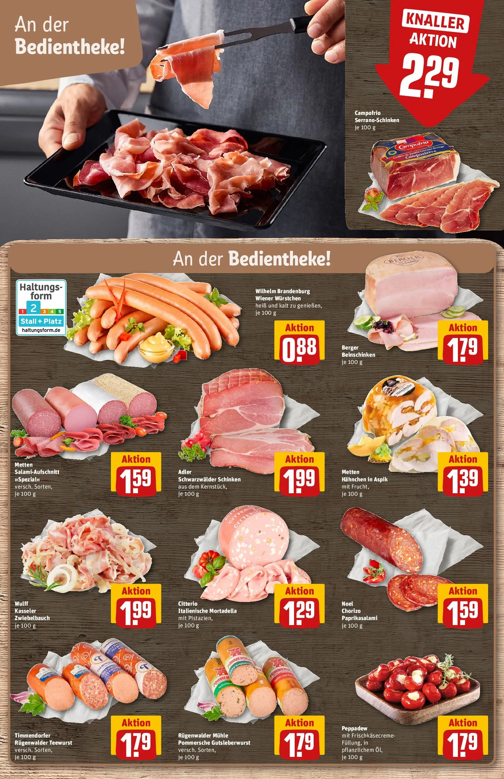 REWE Prospekt ab 16.02.2026 zum Blättern » Angebote | Seite: 14 | Produkte: Mühle, Hahnchen, Wiener wurstchen, Salami