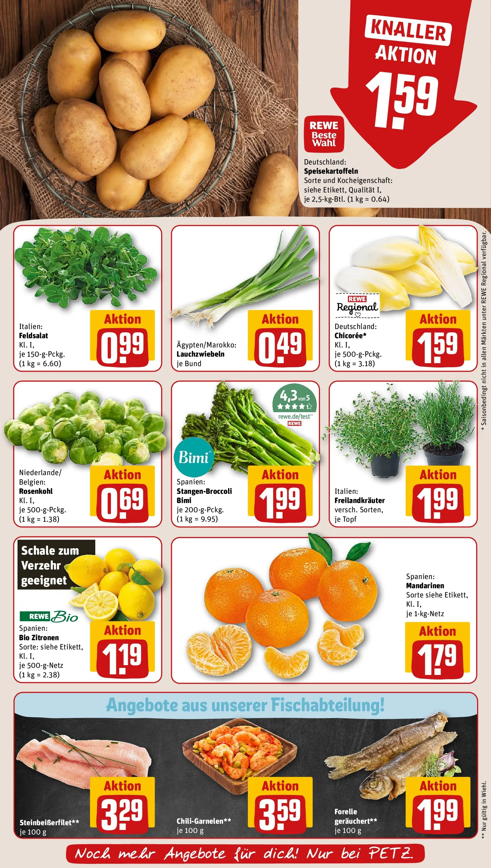 REWE Prospekt ab 16.02.2026 zum Blättern » Angebote | Seite: 11 | Produkte: Mandarinen, Chili, Zitronen