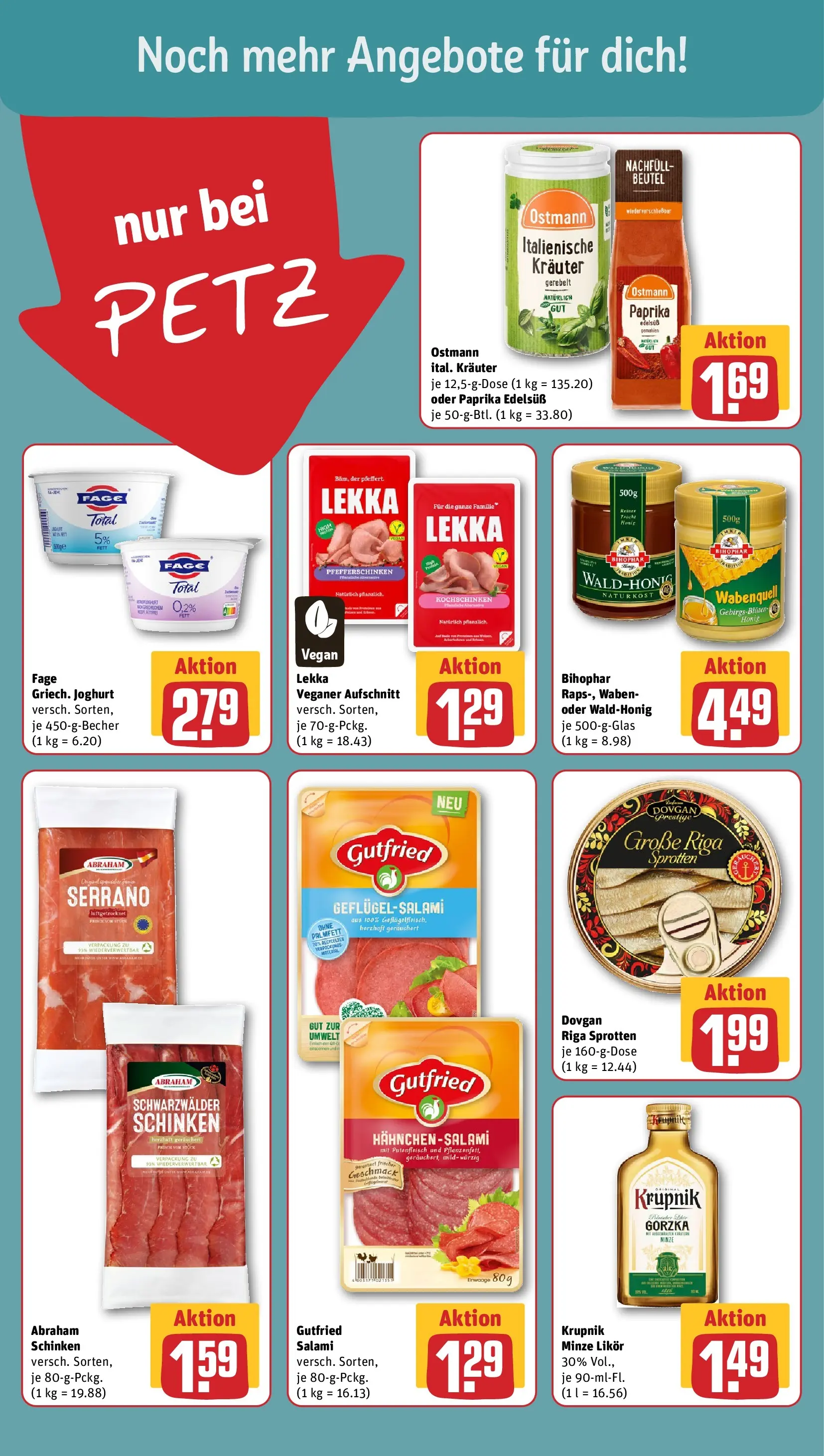 REWE Prospekt ab 16.02.2026 zum Blättern » Angebote | Seite: 18 | Produkte: Joghurt, Likör, Paprika, Schinken