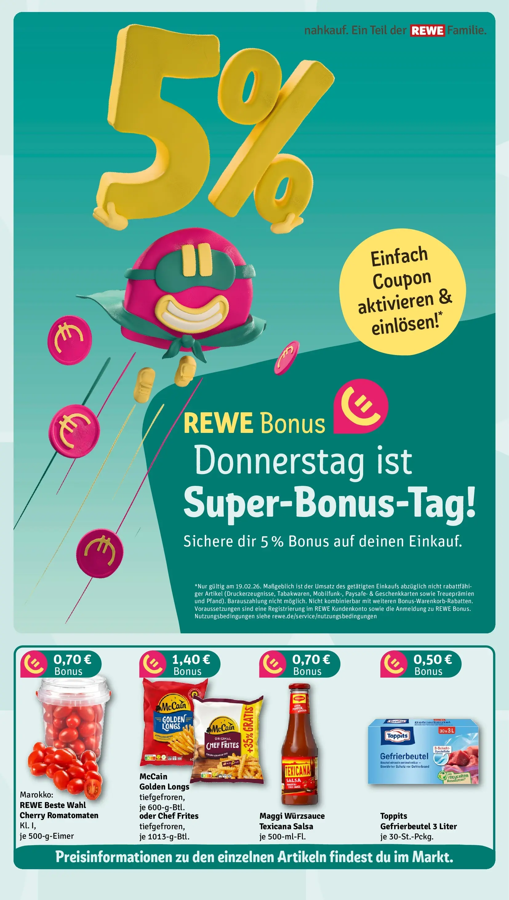 REWE Prospekt ab 16.02.2026 zum Blättern » Angebote | Seite: 4