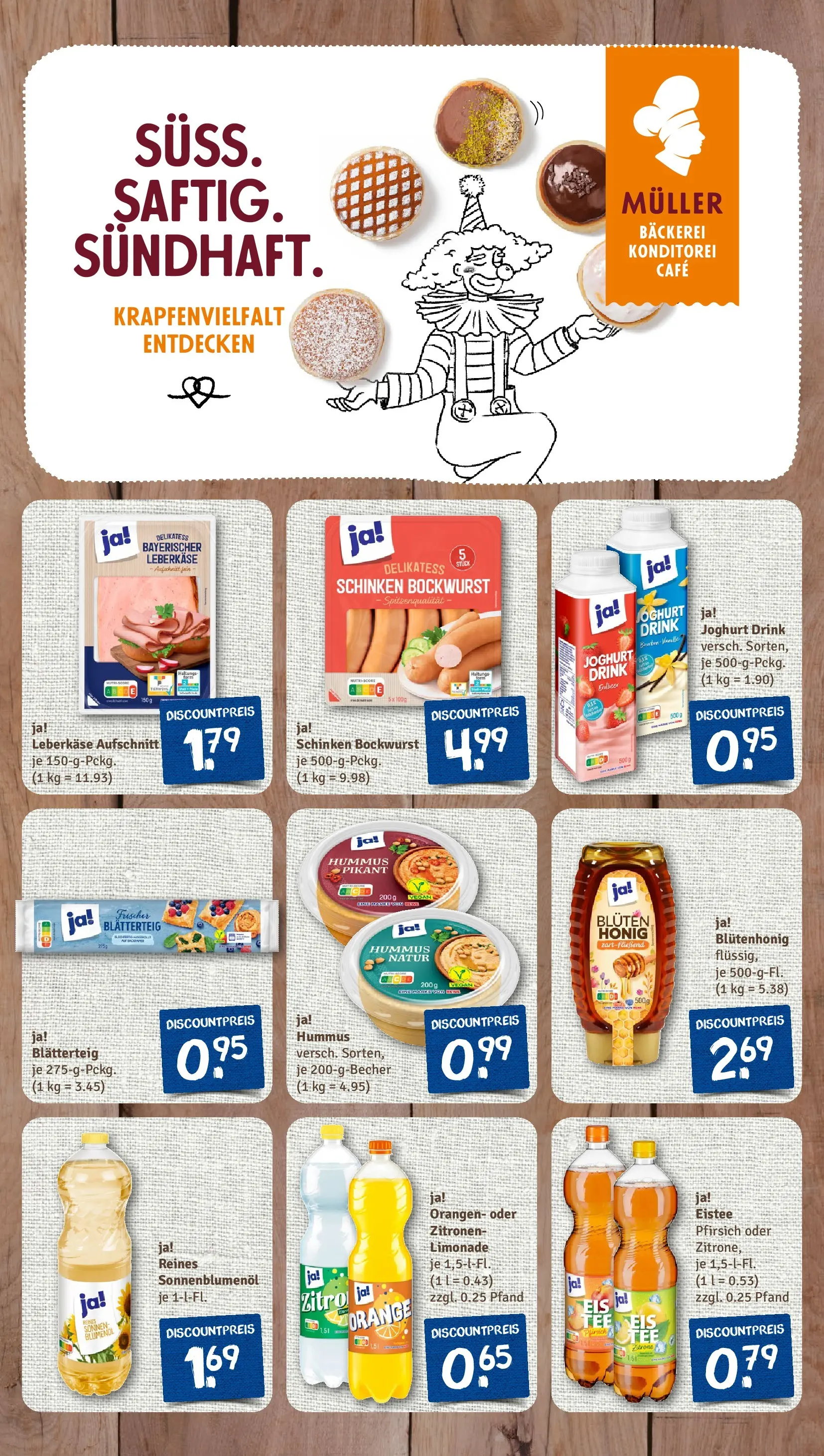 REWE Prospekt ab 16.02.2026 zum Blättern » Angebote | Seite: 7 | Produkte: Bockwurst, Joghurt, Tee, Zitronen