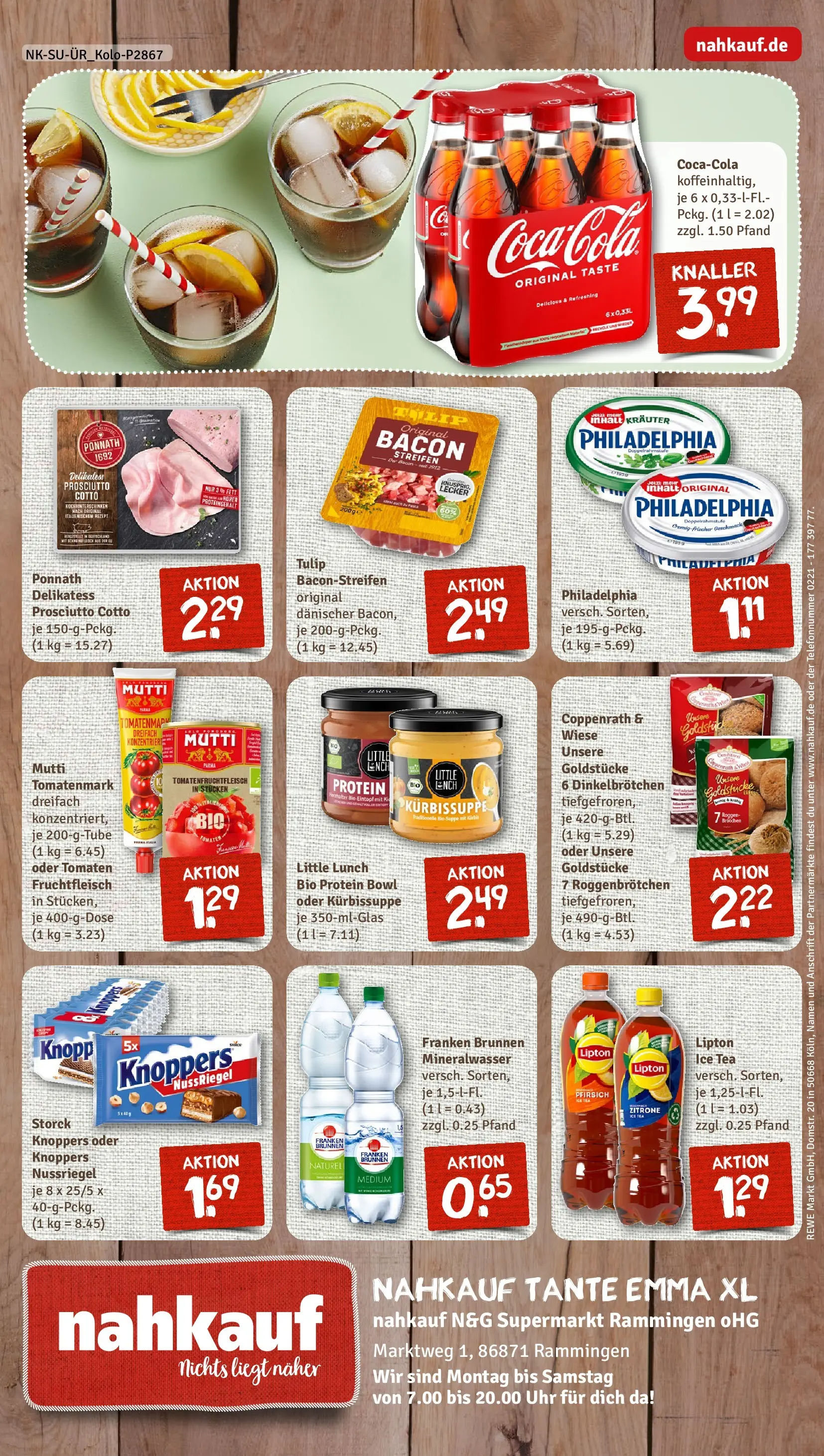 REWE Prospekt ab 16.02.2026 zum Blättern » Angebote | Seite: 8 | Produkte: Cola, Tomaten, Zitrone, Uhr