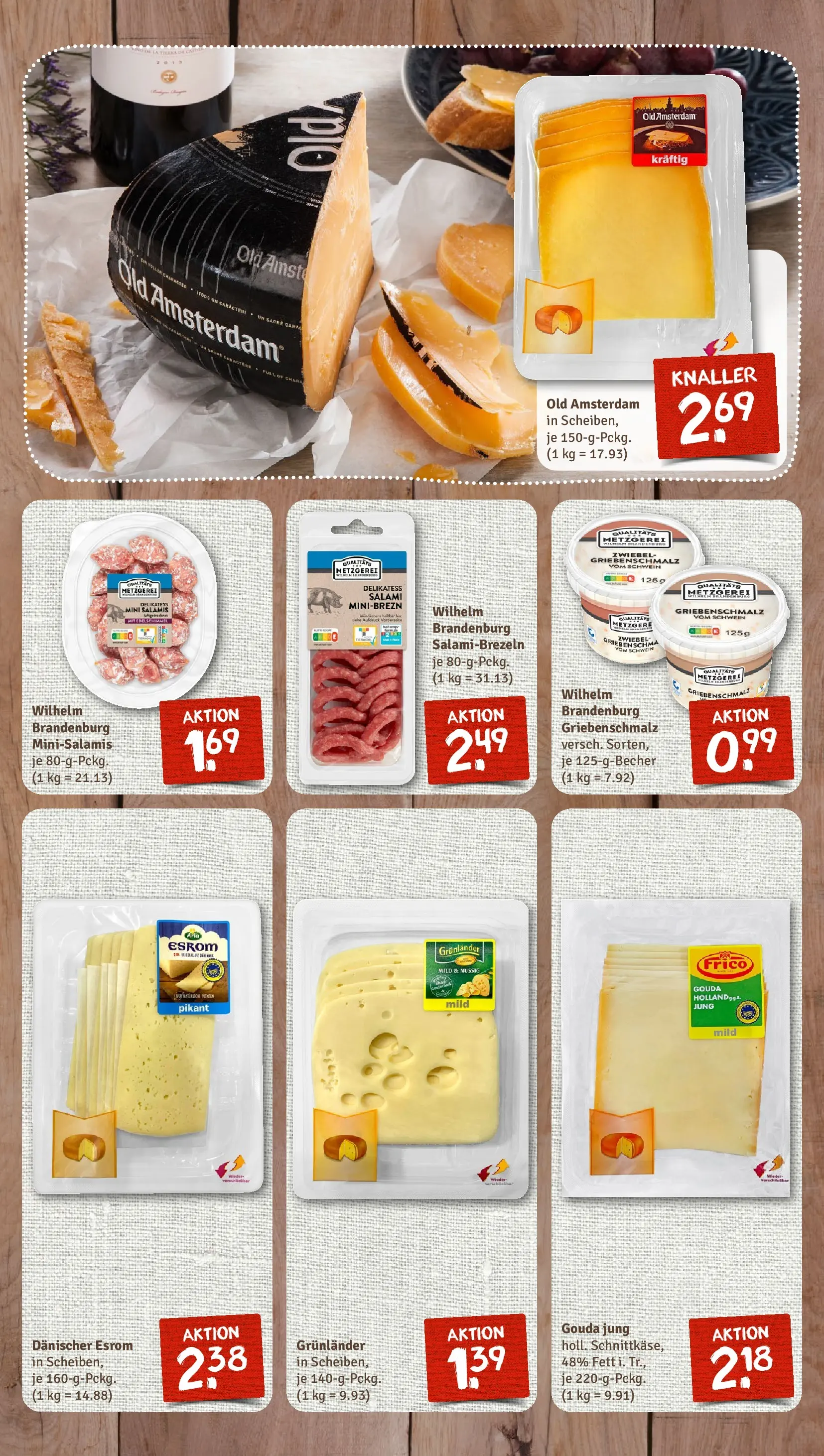 REWE Prospekt ab 16.02.2026 zum Blättern » Angebote | Seite: 7 | Produkte: Gouda, Grunlander, Salami