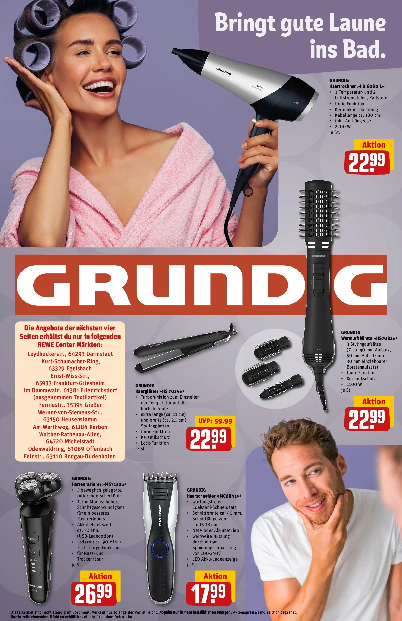 REWE Prospekt ab 16.02.2026 zum Blättern » Angebote | Seite: 32 | Produkte: Haartrockner, Haarglätter