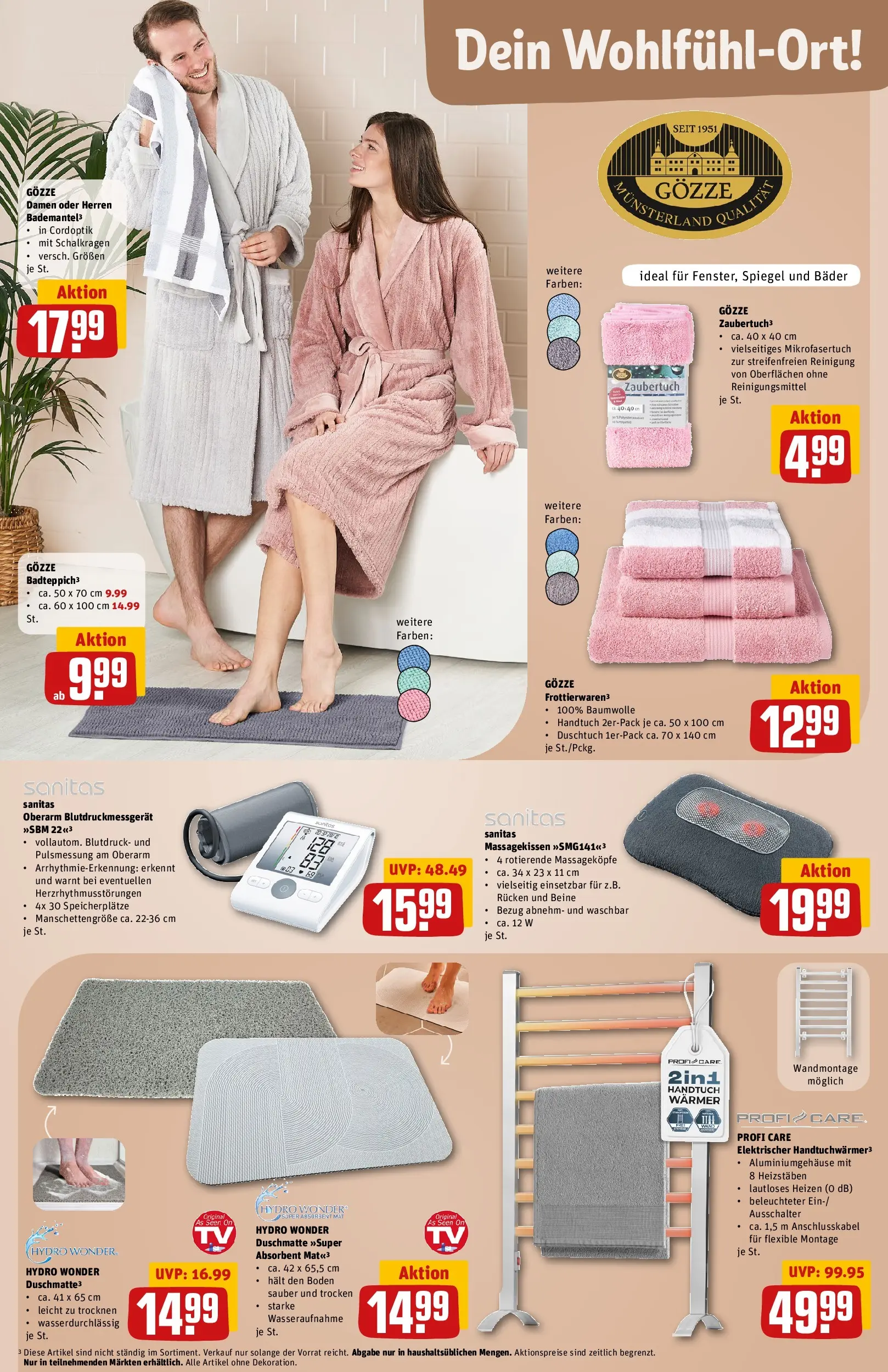 REWE Prospekt ab 16.02.2026 zum Blättern » Angebote | Seite: 35 | Produkte: Spiegel, Bademantel, Monitor