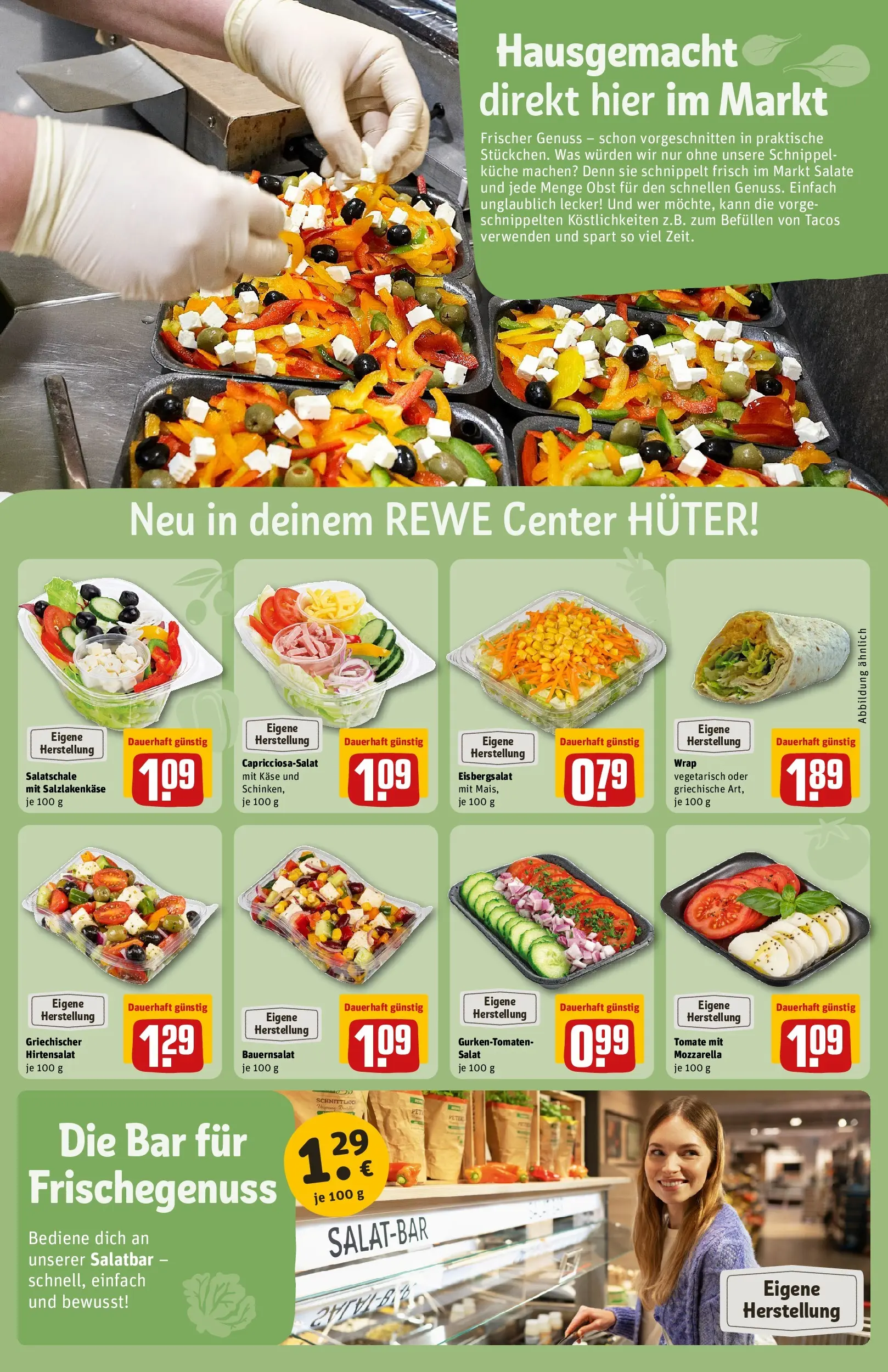 REWE Prospekt ab 16.02.2026 zum Blättern » Angebote | Seite: 11 | Produkte: Käse, Eisbergsalat, Schinken, Salat