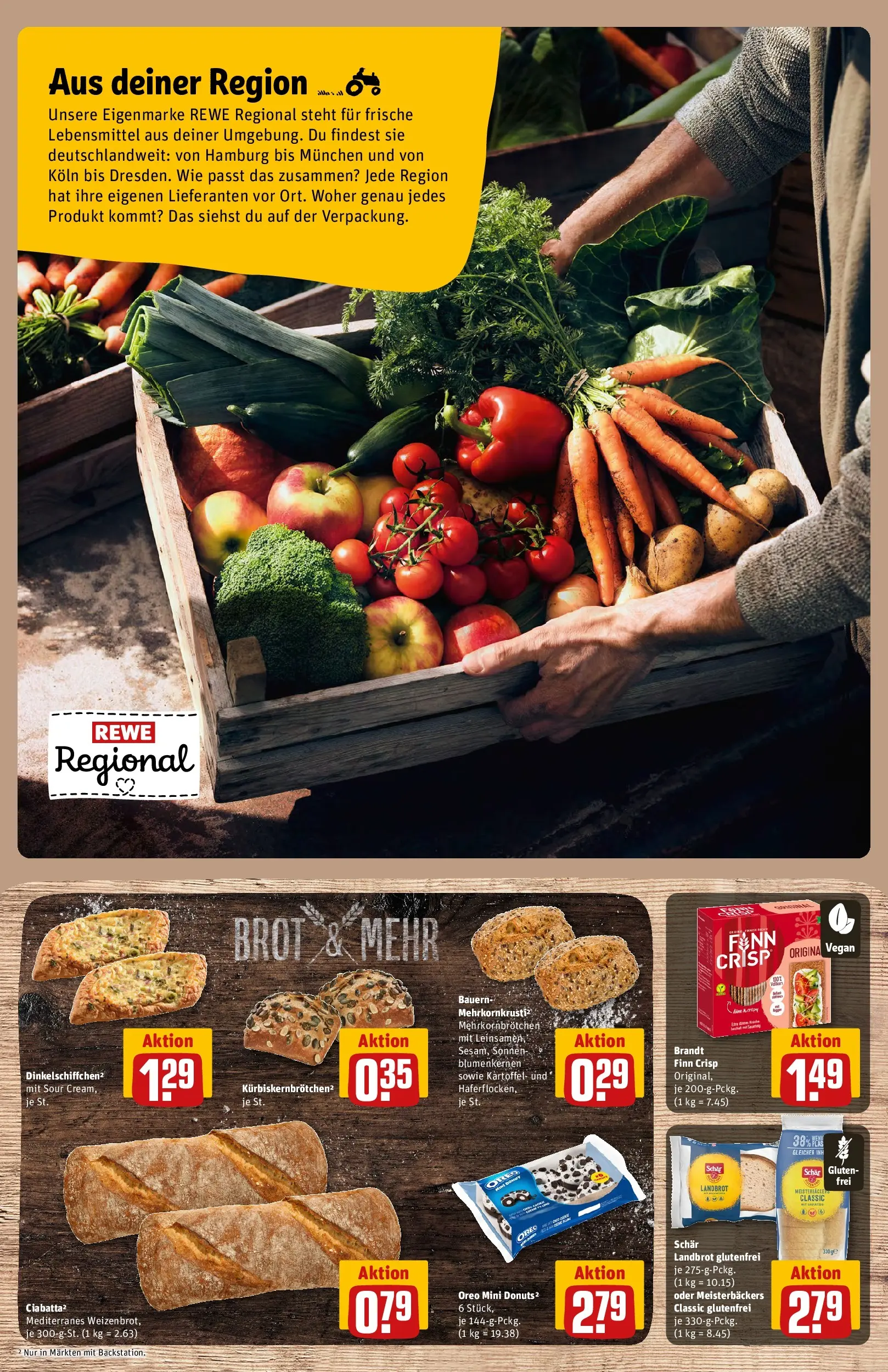 REWE Prospekt ab 16.02.2026 zum Blättern » Angebote | Seite: 17 | Produkte: Donuts, Brot