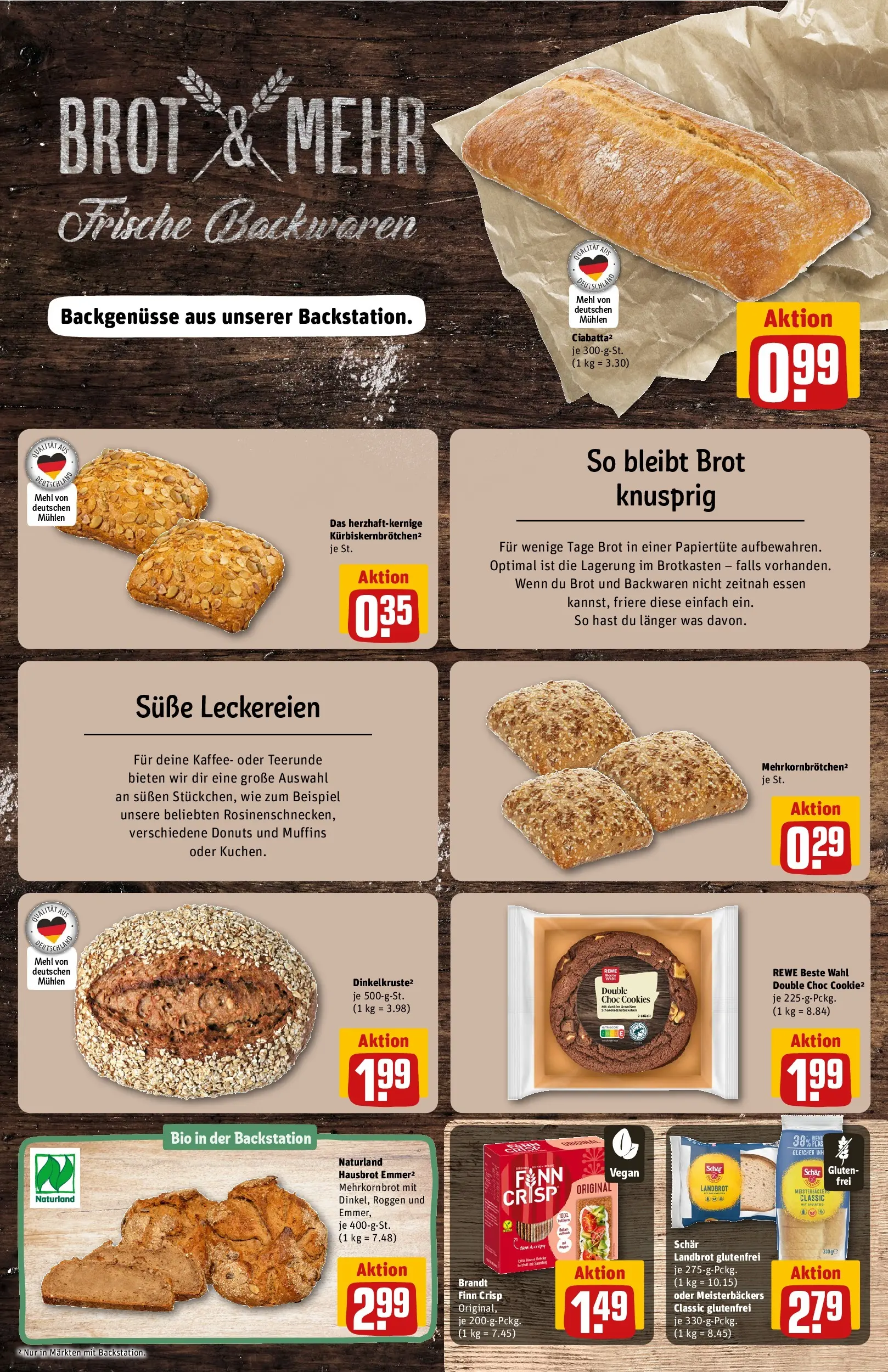 REWE Prospekt ab 16.02.2026 zum Blättern » Angebote | Seite: 15 | Produkte: Mehl, Kaffee, Donuts, Brot