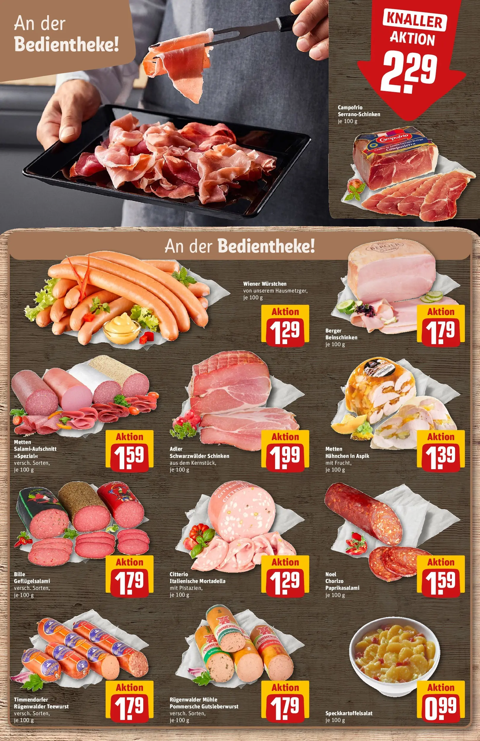 REWE Prospekt ab 16.02.2026 zum Blättern » Angebote | Seite: 16 | Produkte: Mühle, Wiener wurstchen, Salami, Schinken