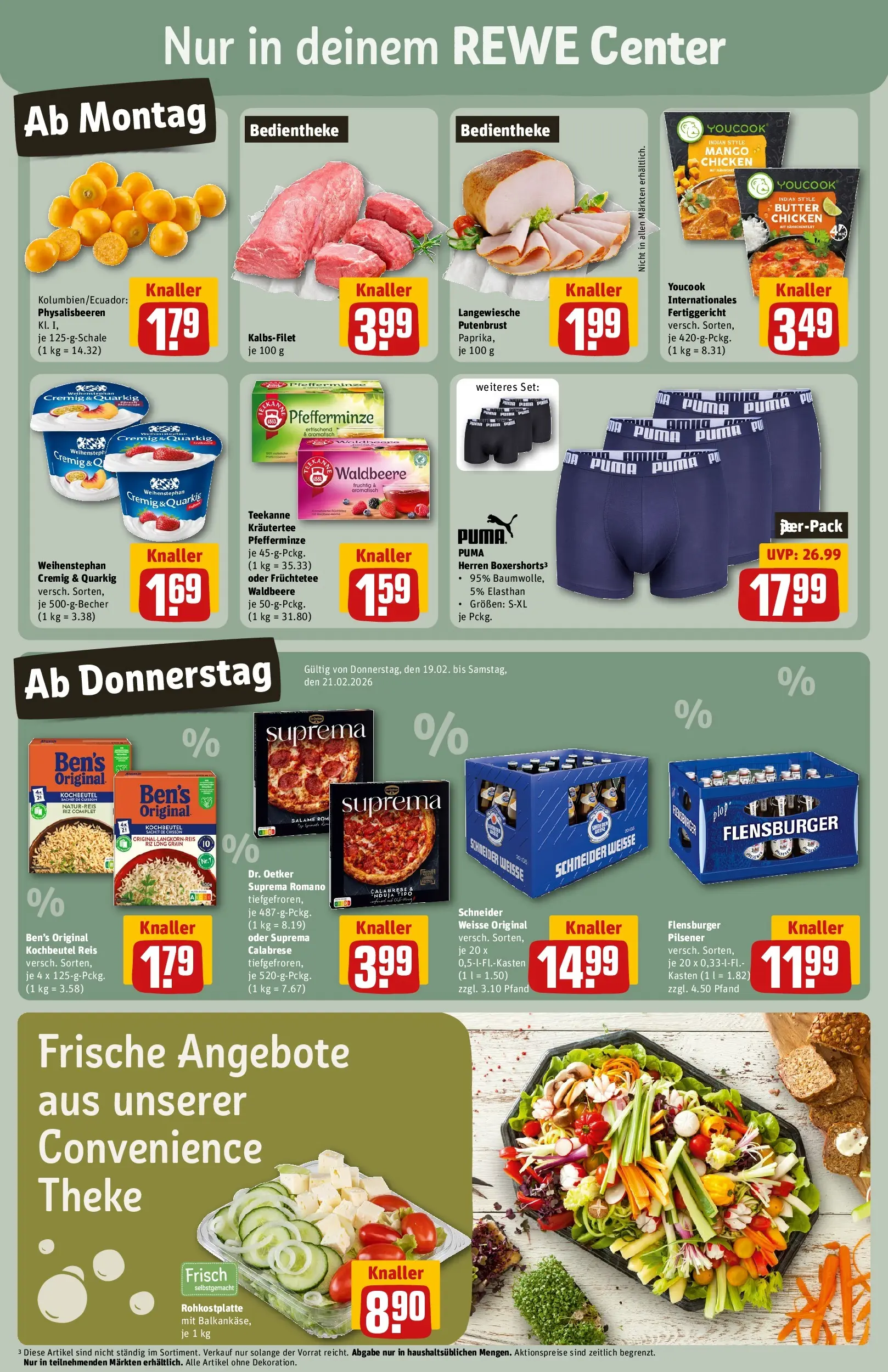 REWE Prospekt ab 16.02.2026 zum Blättern » Angebote | Seite: 3 | Produkte: Youcook, Theke, Mango, Reis