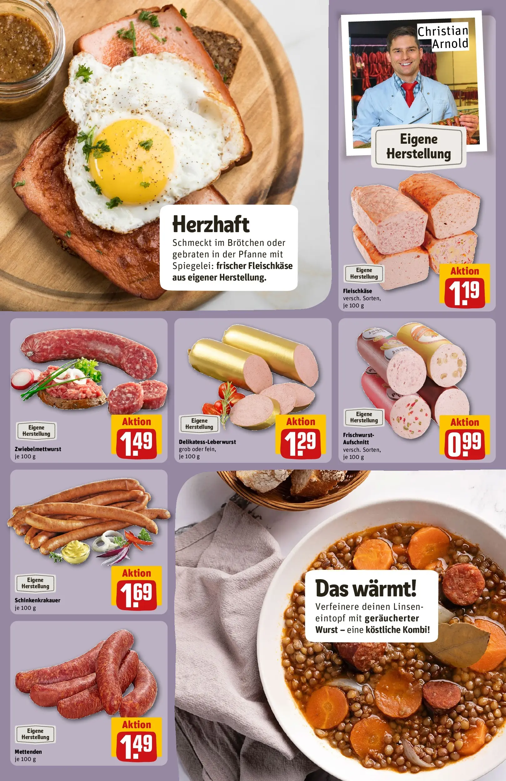 REWE Prospekt ab 16.02.2026 zum Blättern » Angebote | Seite: 17 | Produkte: Wurst
