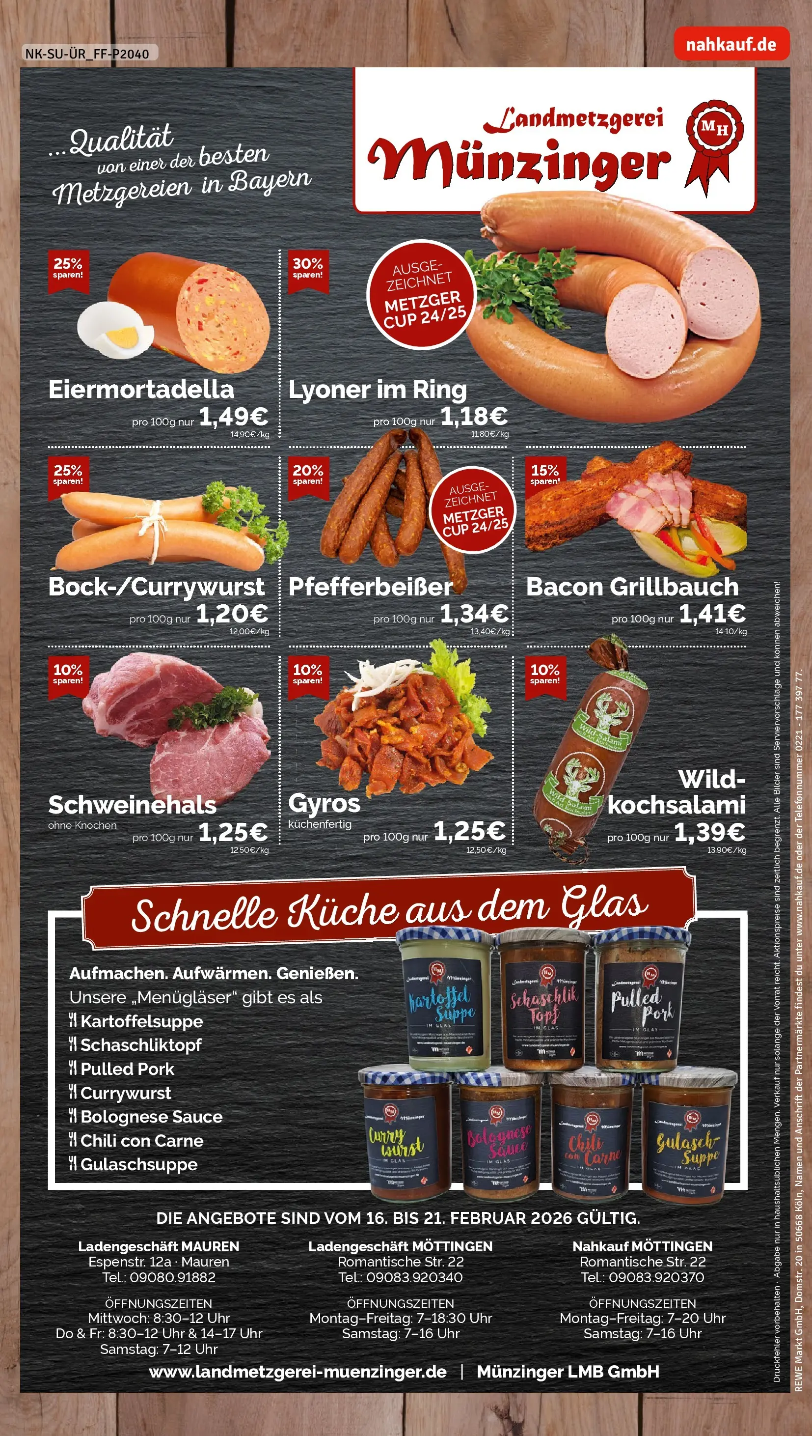 REWE Prospekt ab 16.02.2026 zum Blättern » Angebote | Seite: 8 | Produkte: Küche, Bilder, Gulasch, Chili