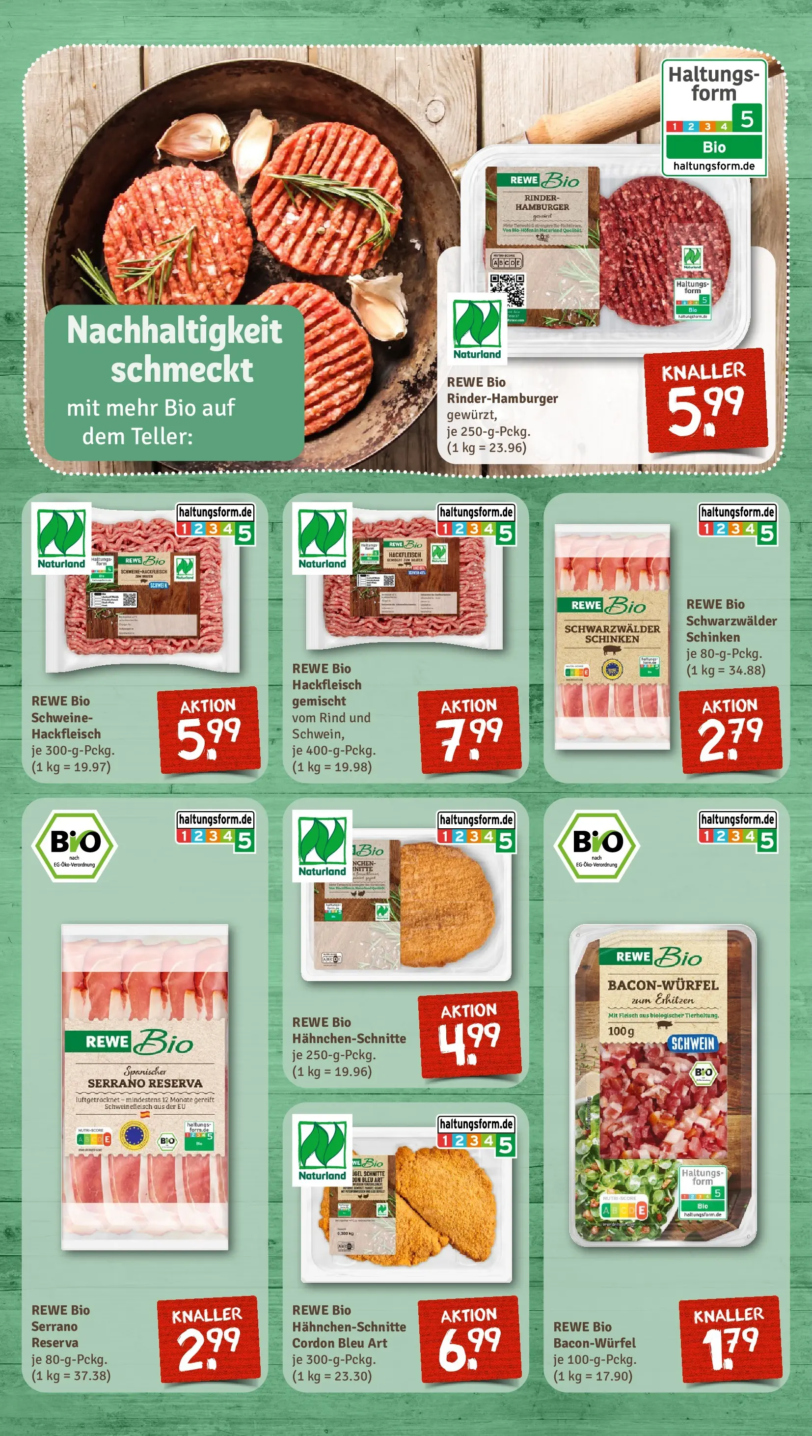 REWE Prospekt ab 16.02.2026 zum Blättern » Angebote | Seite: 9 | Produkte: Schinken, Schweinefleisch, Fleisch, Hackfleisch