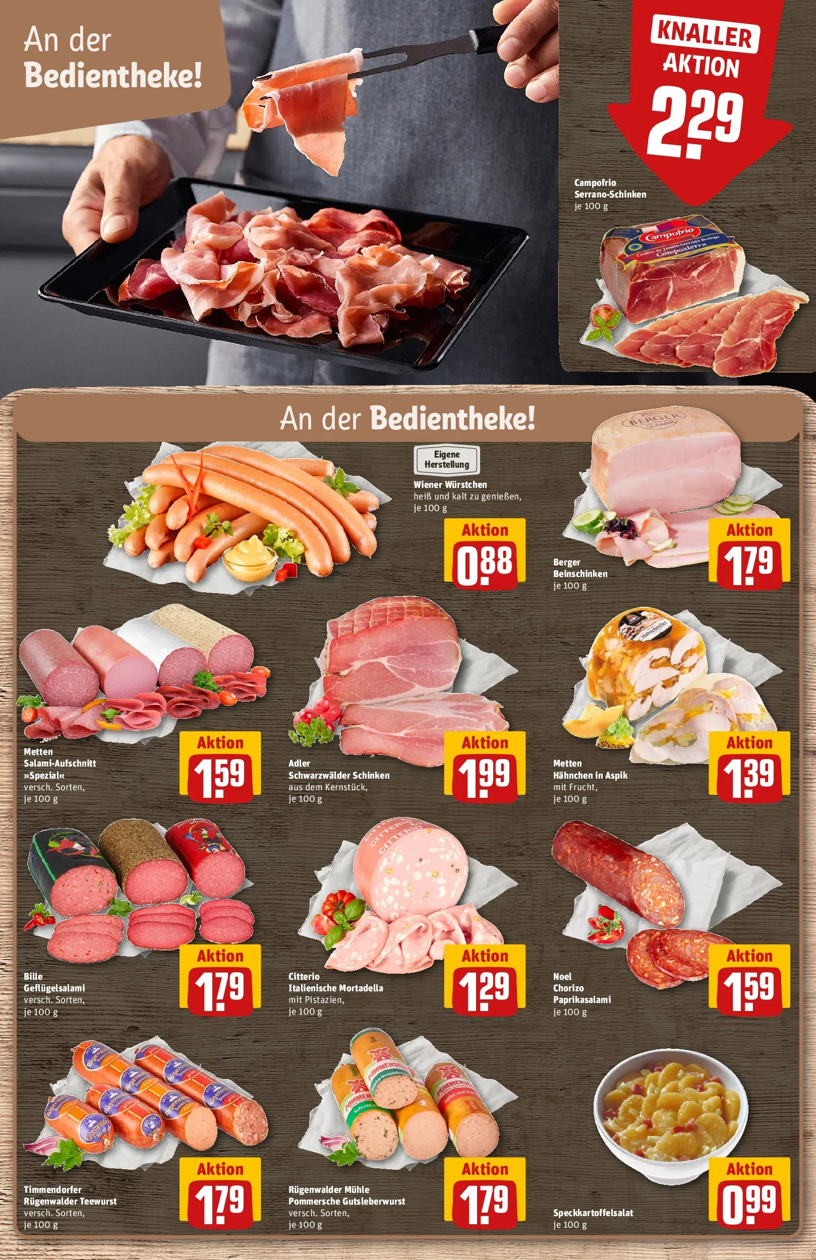 REWE Prospekt ab 16.02.2026 zum Blättern » Angebote | Seite: 16 | Produkte: Mühle, Hahnchen, Wiener wurstchen, Schinken