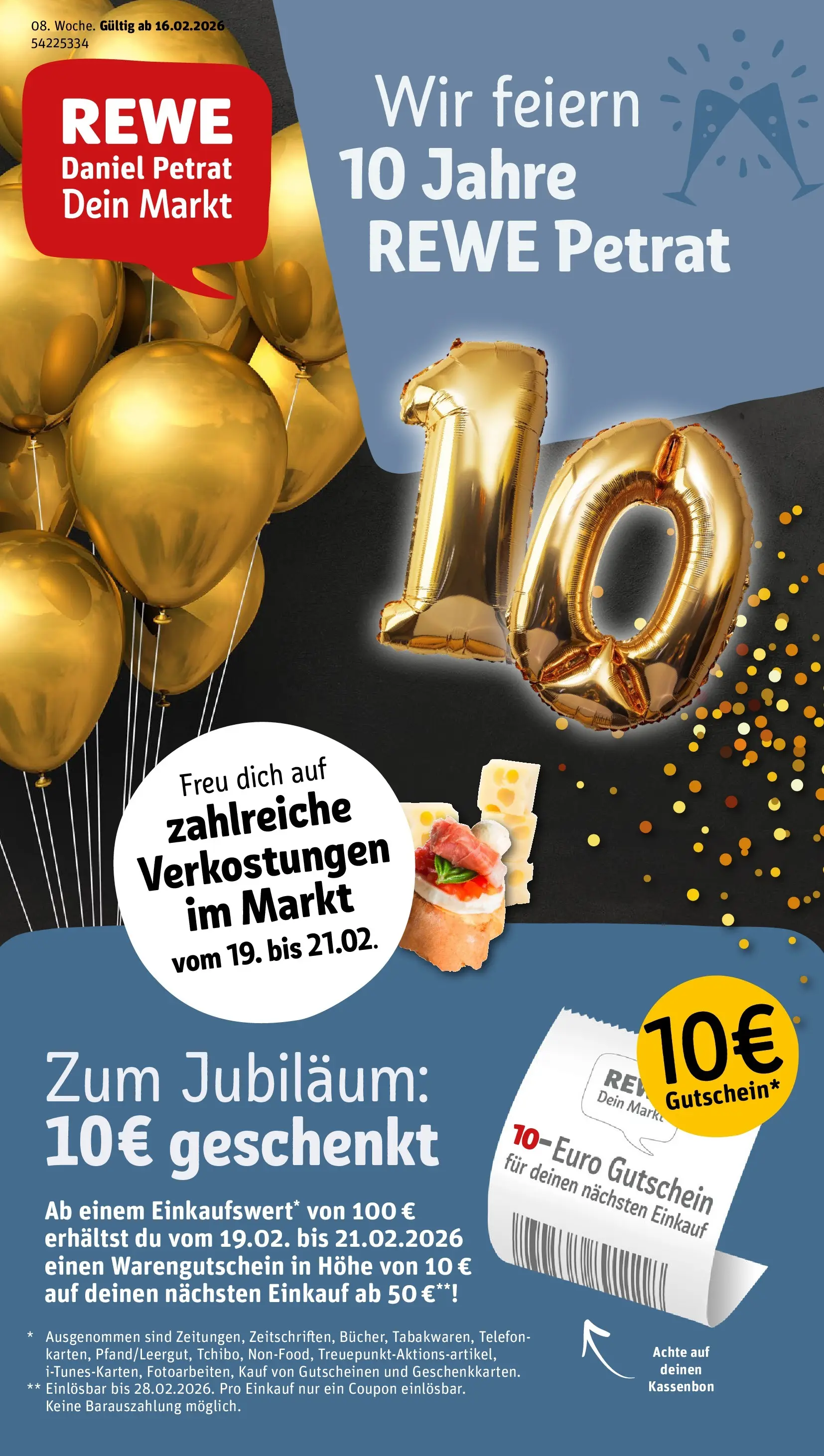 REWE Prospekt ab 16.02.2026 zum Blättern » Angebote | Seite: 1 | Produkte: Telefon