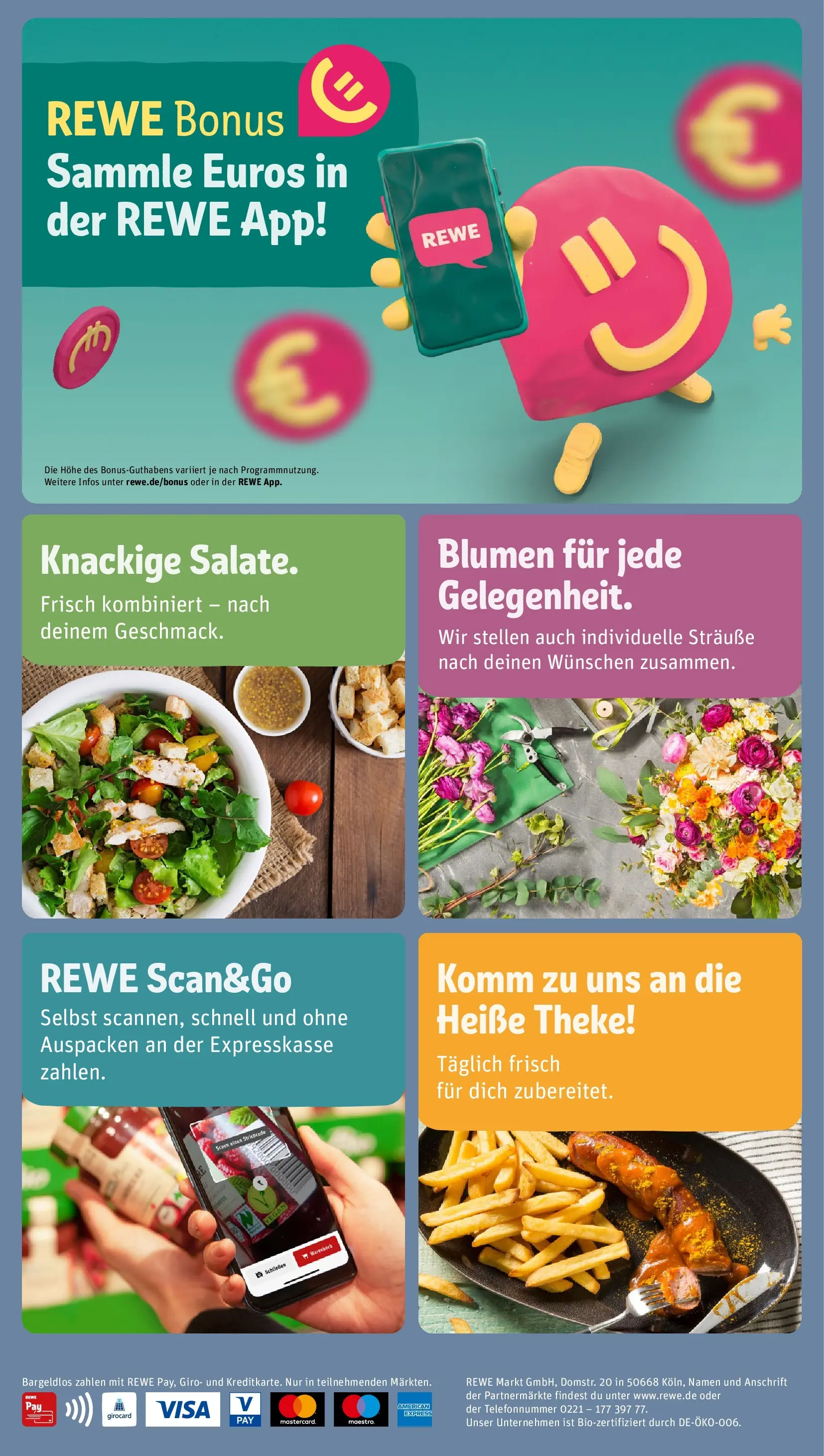 REWE Prospekt ab 16.02.2026 zum Blättern » Angebote | Seite: 2 | Produkte: Theke, Blumen