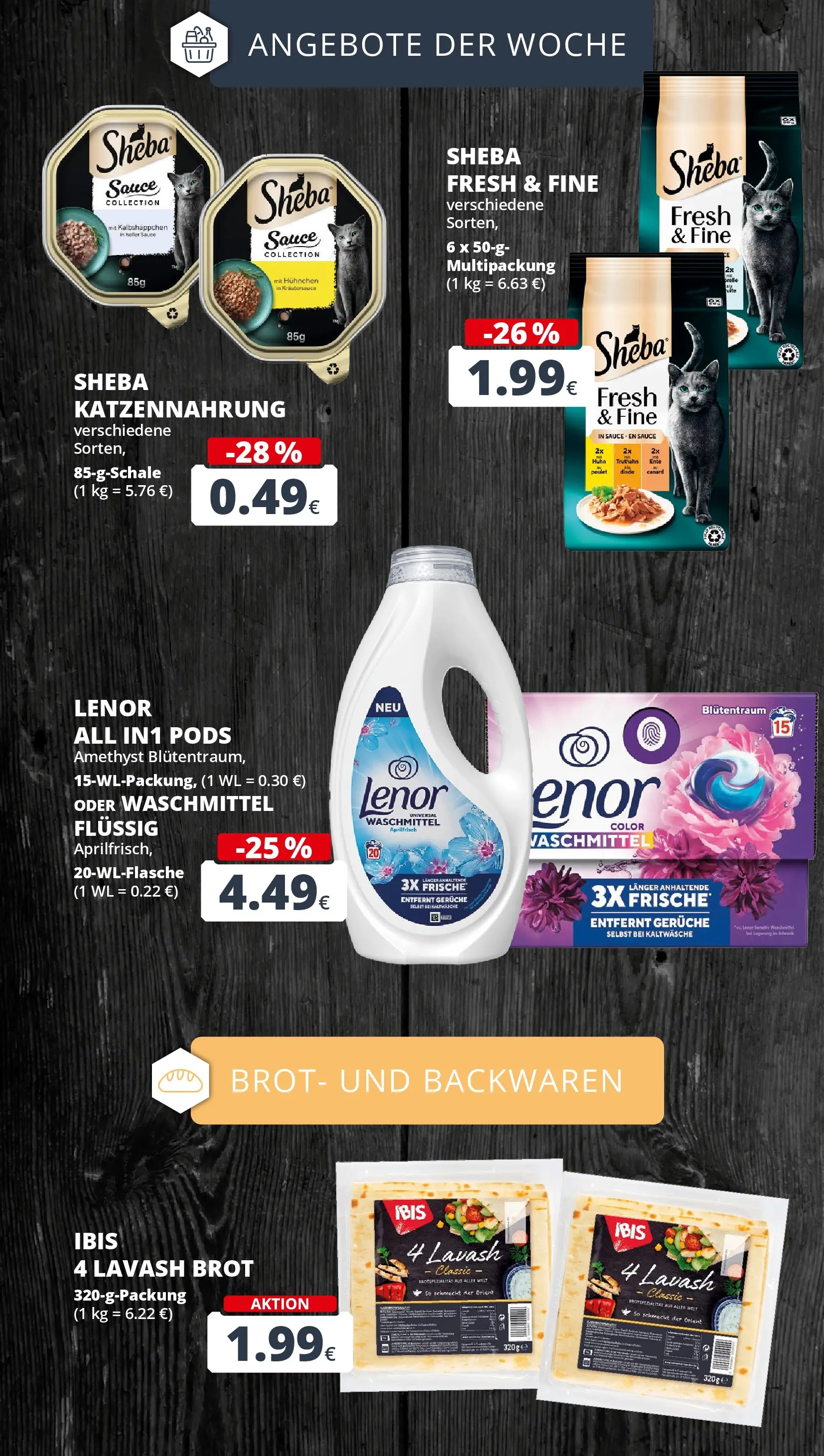 REWE Prospekt ab 16.02.2026 zum Blättern » Angebote | Seite: 8 | Produkte: Sheba, Waschmittel, Brot, Ente