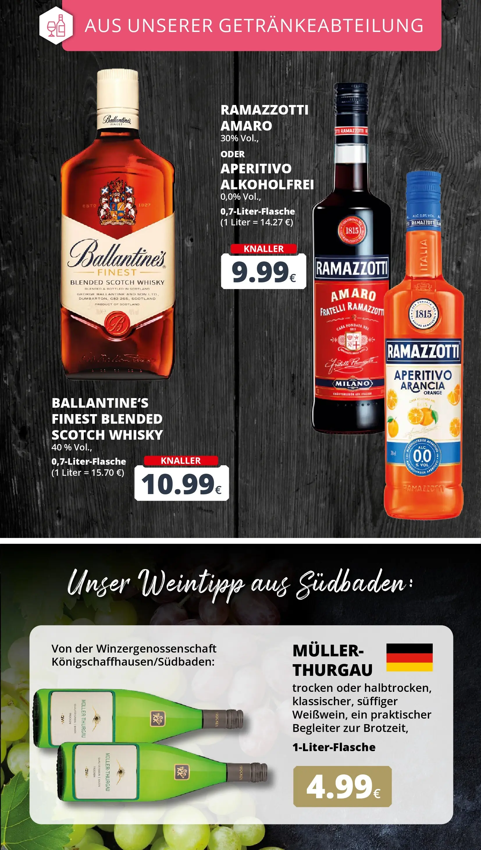 REWE Prospekt ab 16.02.2026 zum Blättern » Angebote | Seite: 21 | Produkte: Whisky, Ramazzotti