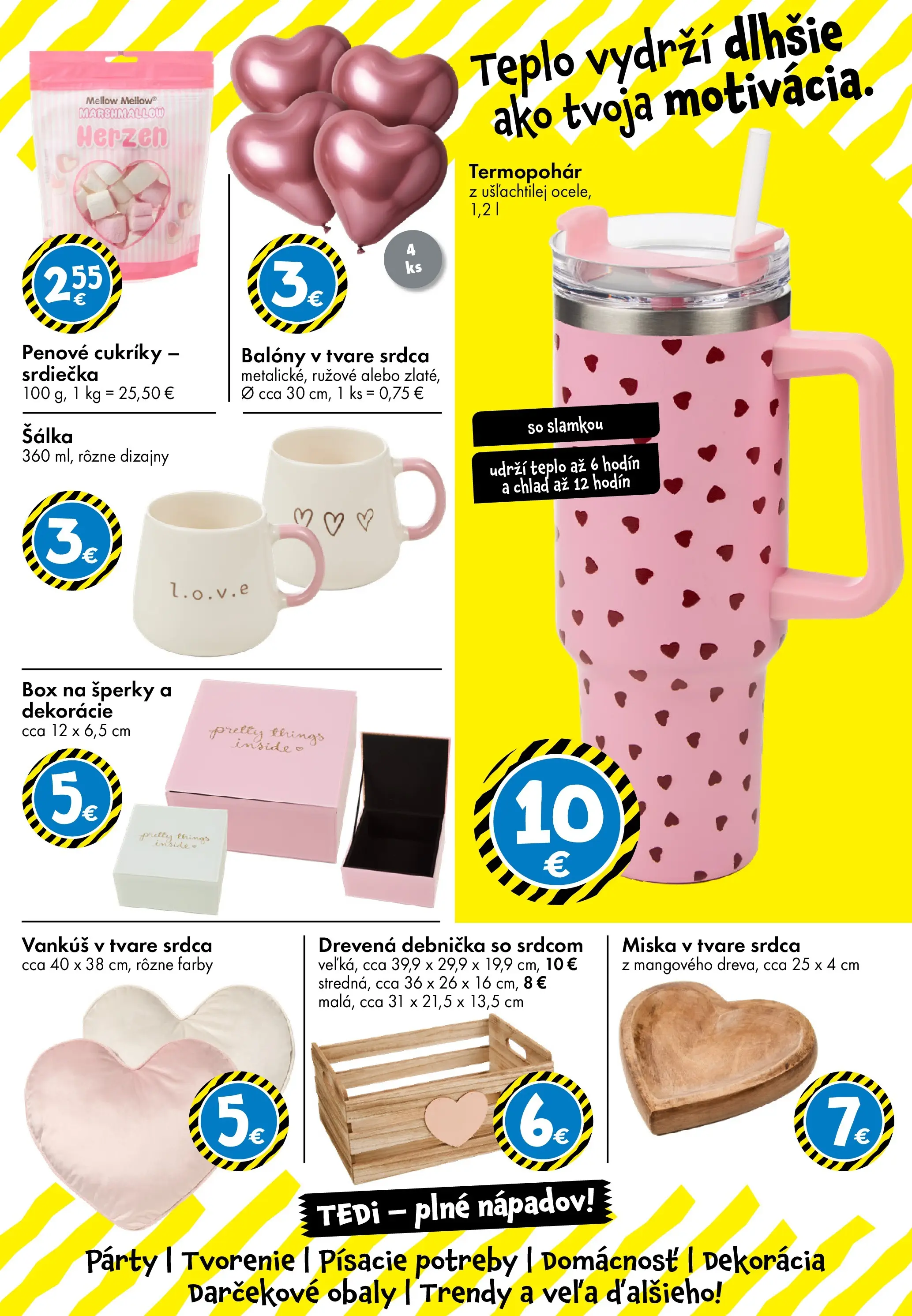 TEDi - TEDi - plné nápadov od 11.02.2026 → Aktuálna ponuka online | Strana: 15 | Produkty: Vankúš, Cukríky