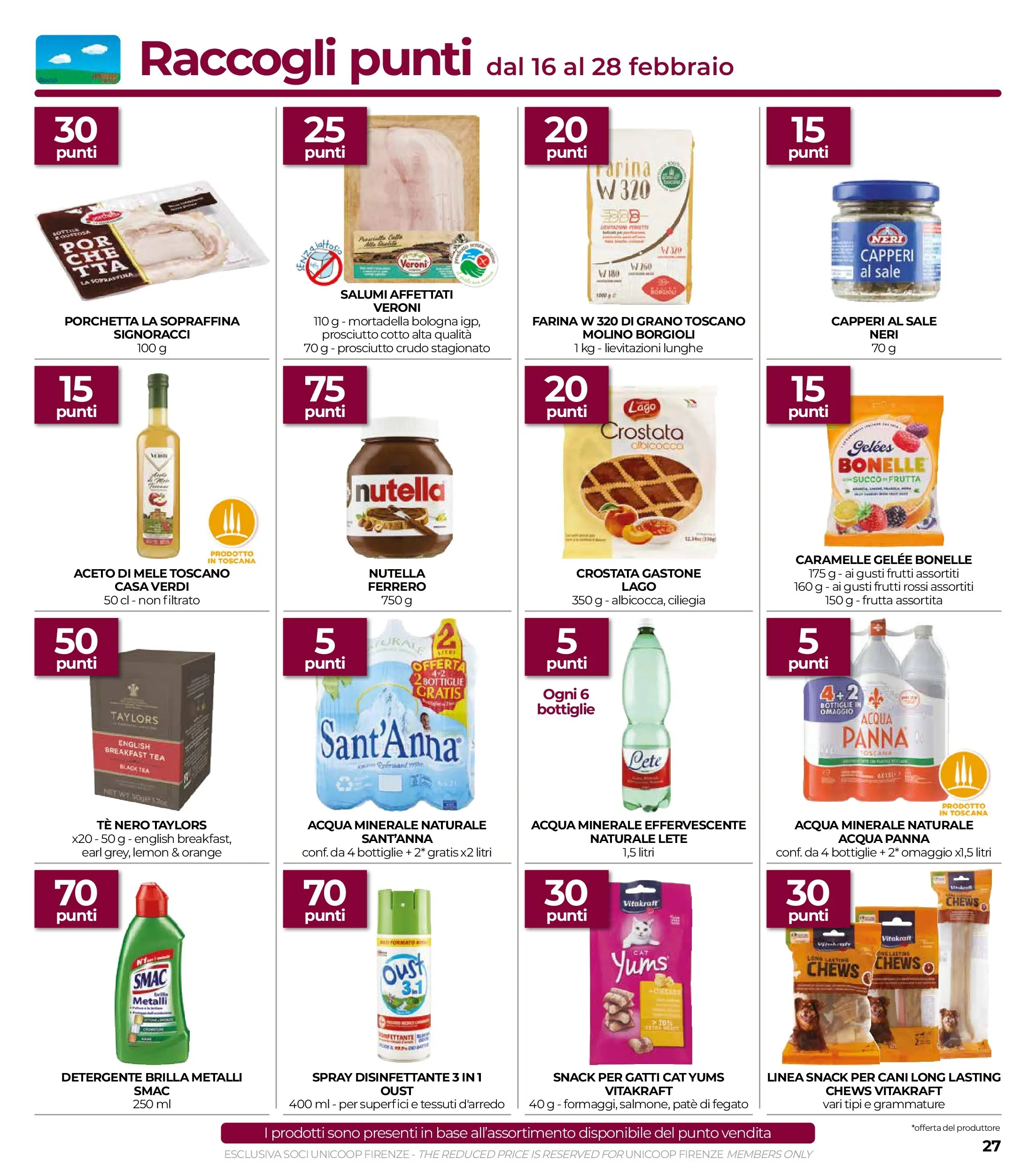 Nuovo Offerte - Grandi Marche dal 11/02/2026 > offerte anteprima 🛍️ | Pagina: 27 | Prodotti: Prosciutto Crudo, Panna, Nutella, Mortadella