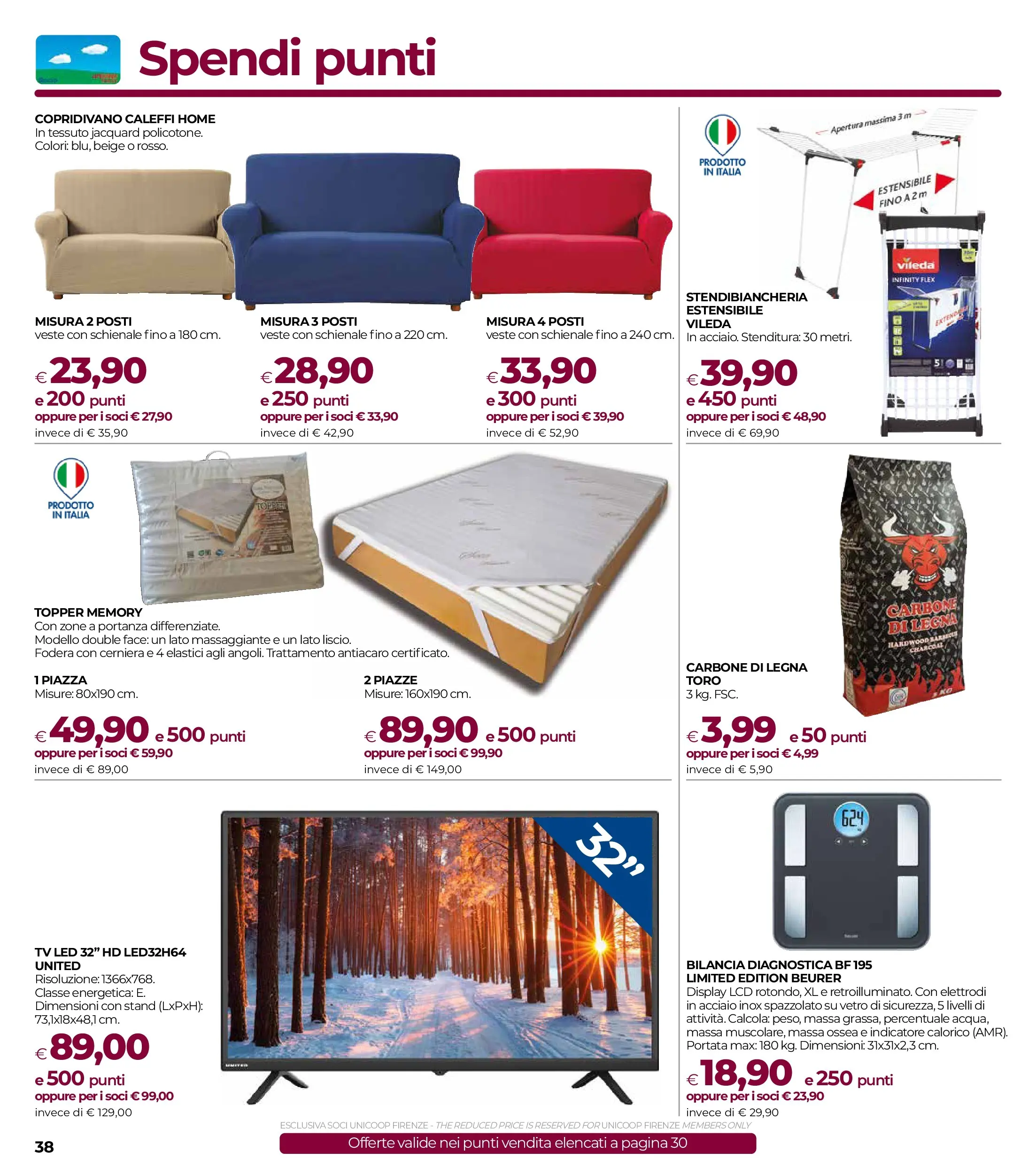 Nuovo Offerte - Grandi Marche dal 11/02/2026 > offerte anteprima 🛍️ | Pagina: 38 | Prodotti: Copridivano, Stendibiancheria, The, Bilancia