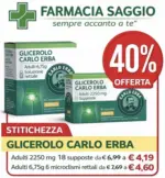 Farmacia Saggio 40% offerta - al 28.02.2026