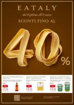 Eataly SCONTI FINO AL 40% - al 11.03.2026