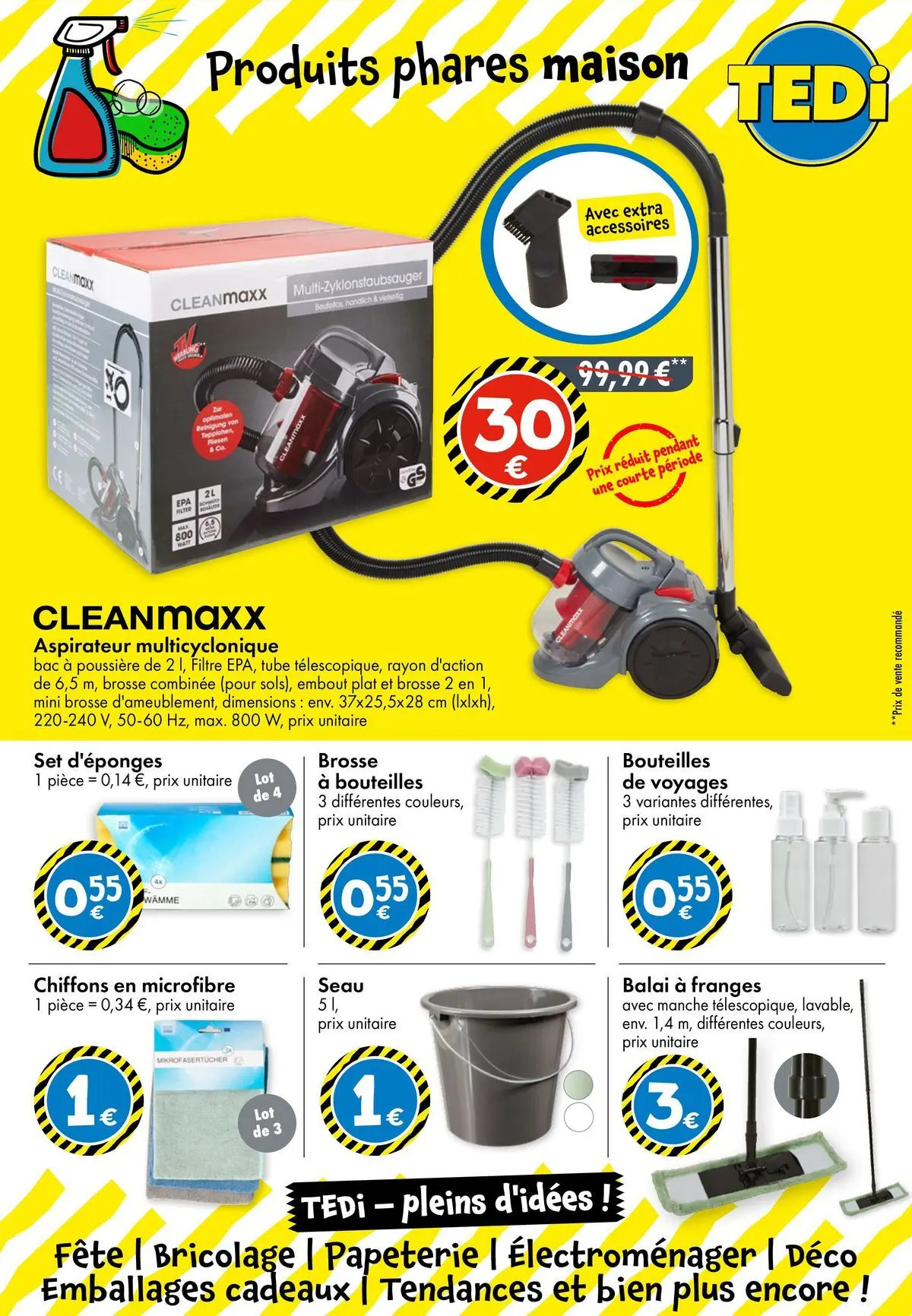 TEDi - TEDi - pleins d'idées à partir du 14/02/2026 - promo en ligne | Page: 7 | Produits: Filtre, Aspirateur, Brosse, Balai