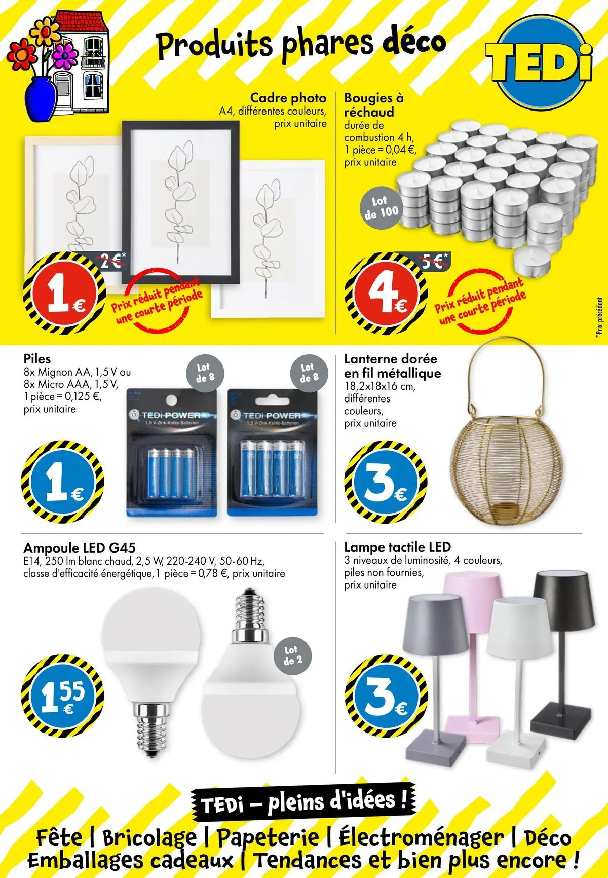 TEDi - TEDi - pleins d'idées à partir du 14/02/2026 - promo en ligne | Page: 12 | Produits: Lampe, Piles, Cadre