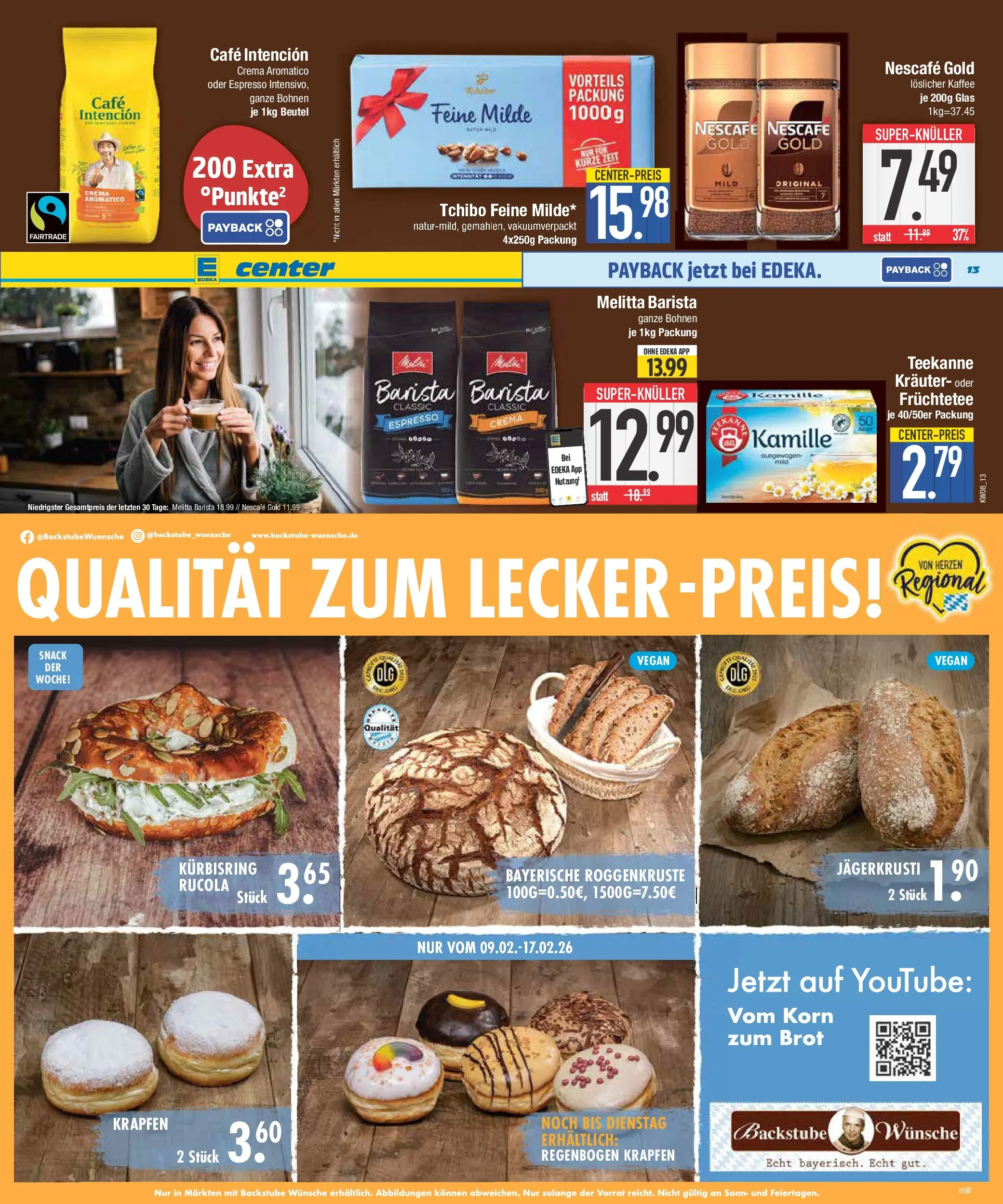 E center Prospekt Neustadt (ab 16.02.2026) » Angebote Online | Seite: 13 | Produkte: Melitta, Kaffee, Rucola, Teekanne