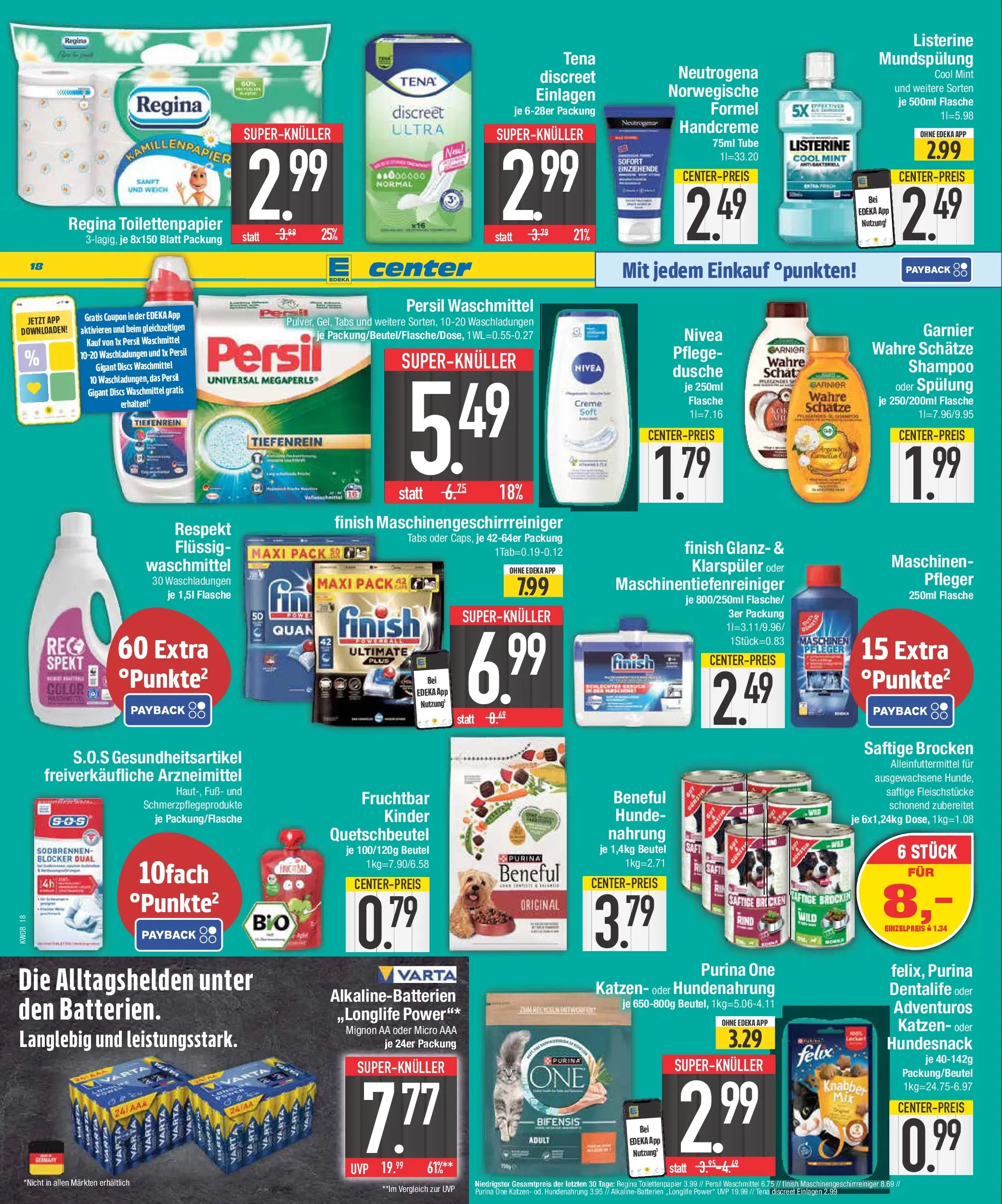 E center Prospekt Neustadt (ab 16.02.2026) » Angebote Online | Seite: 18 | Produkte: Spülung, Klarspüler, Shower Gel, Toilettenpapier