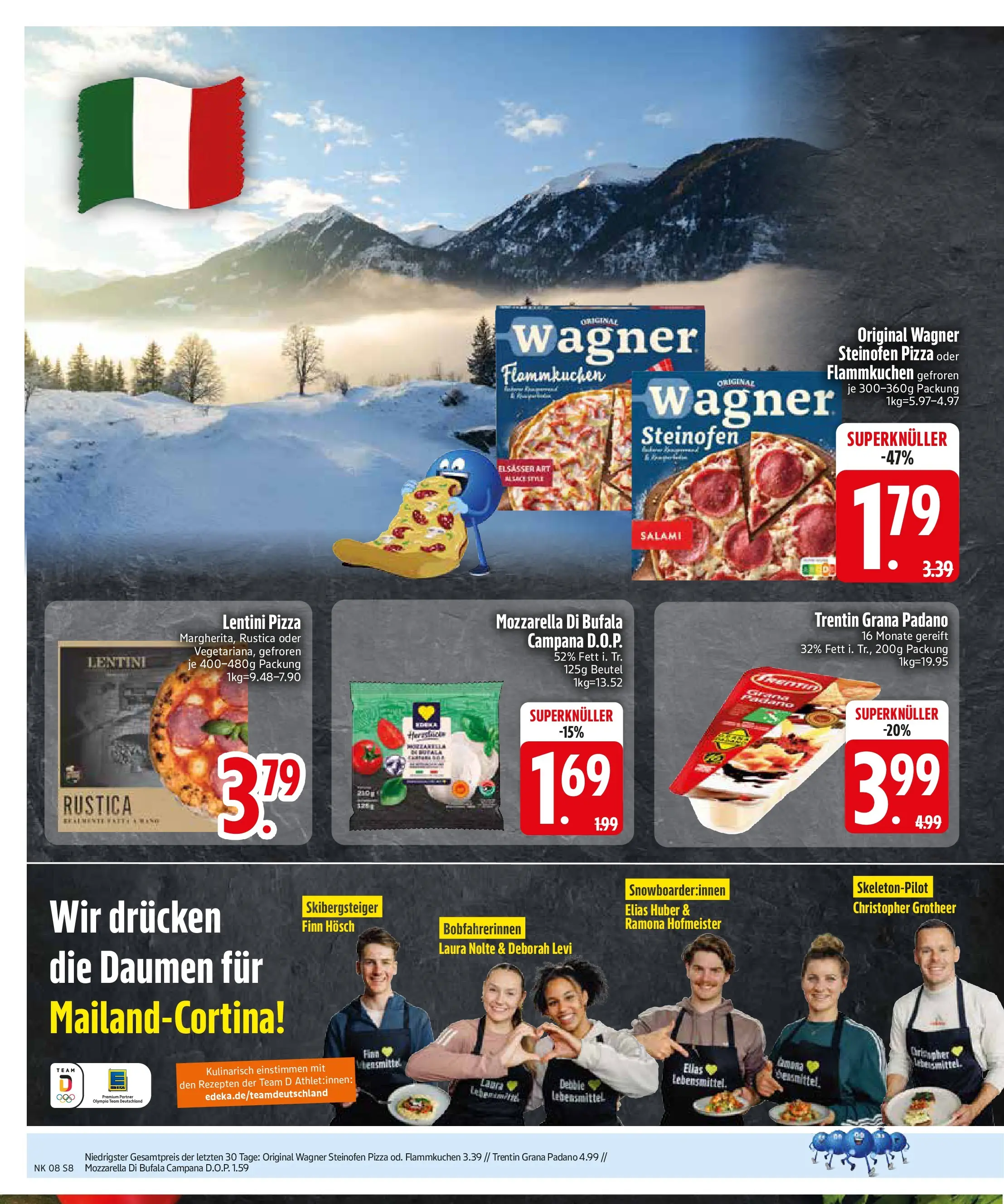 Edeka prospekt München	 (ab 16.02.2026) » Angebote Online | Seite: 8 | Produkte: Mozzarella, Salami, Pizza