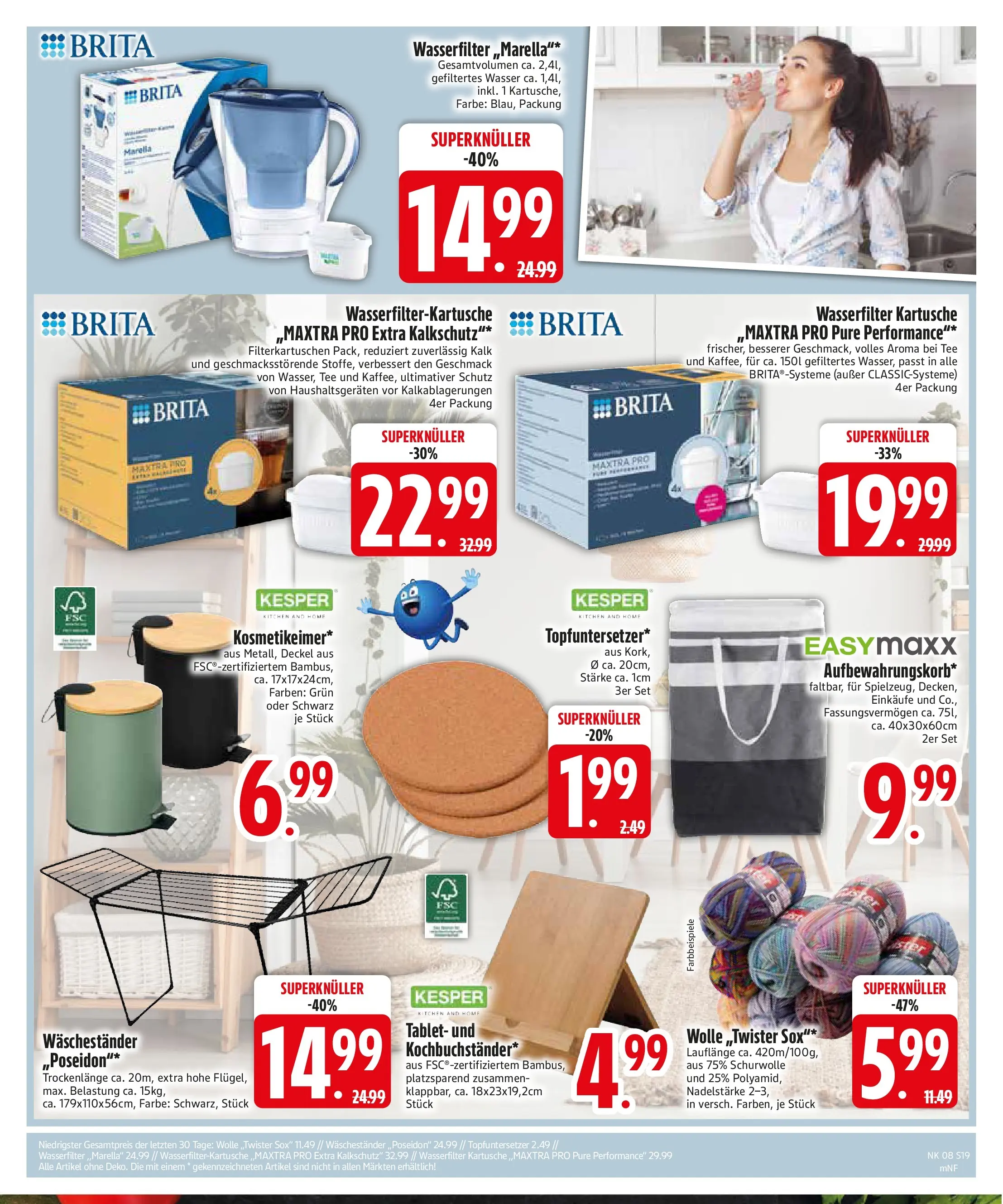 Edeka prospekt München	 (ab 16.02.2026) » Angebote Online | Seite: 19 | Produkte: Wasser, Tee, Waschestander, Tablet